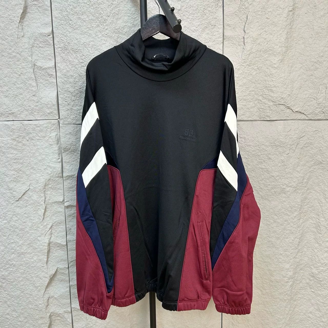 Balenciaga Balenciaga BB Logo Mock Neck Sweatshirt Size XS Size US XS / EU 42 / 0 - 2 Thumbnail