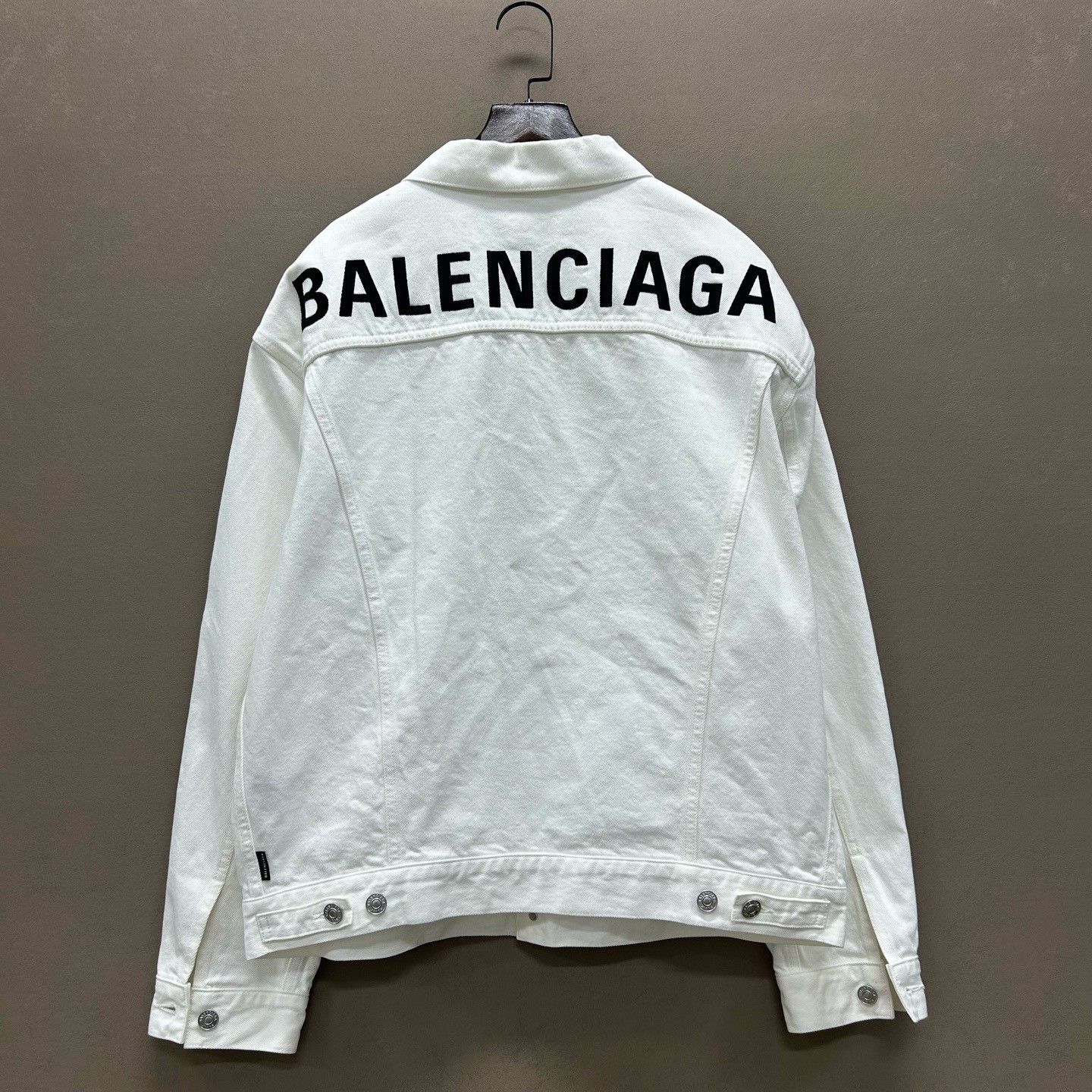 Balenciaga Balenciaga Logo Print Denim Jacket Size S Size US S / EU 44-46 / 1 - 3 Thumbnail