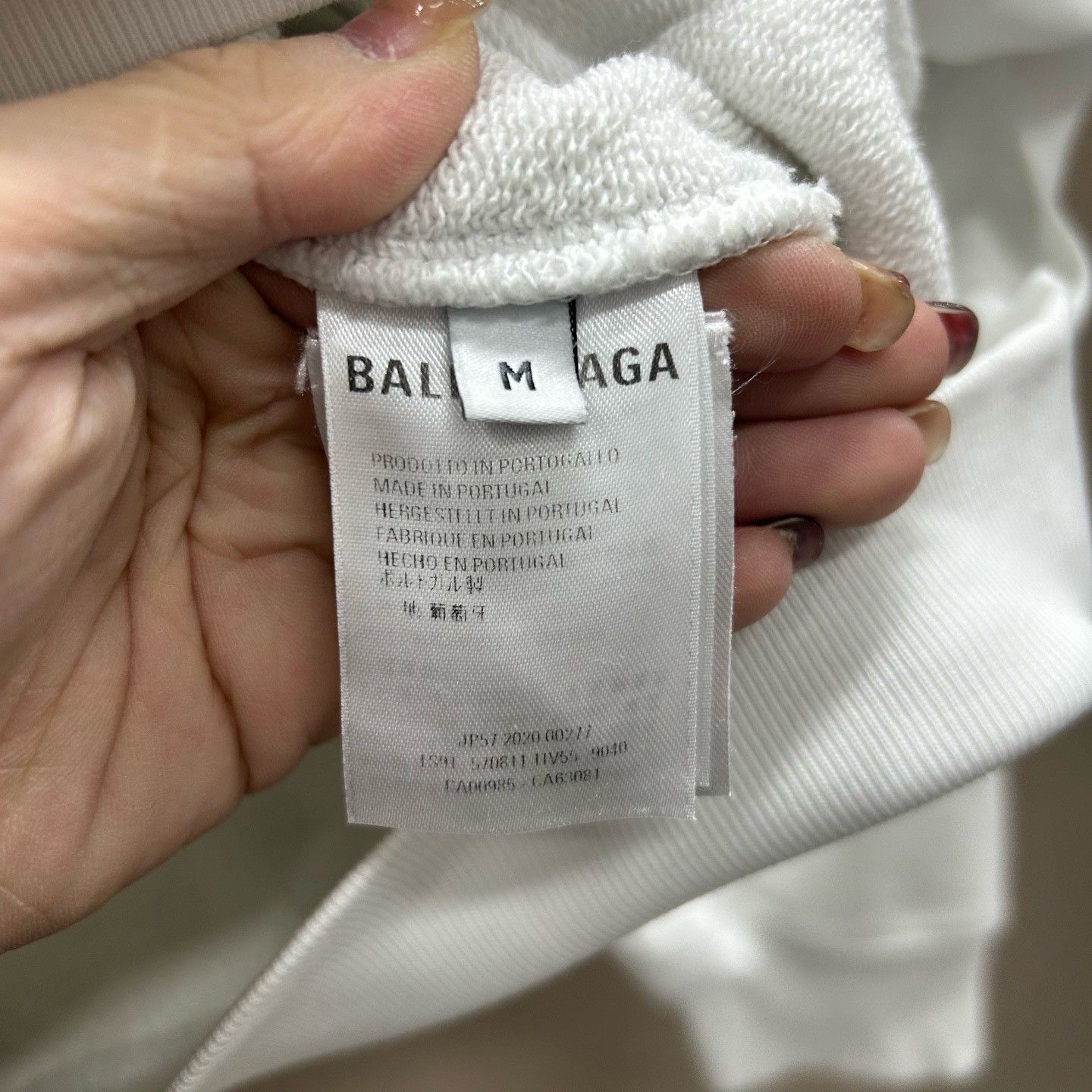 Balenciaga Balenciaga White Logo Hoodie Size M Size US M / EU 48-50 / 2 - 5 Thumbnail