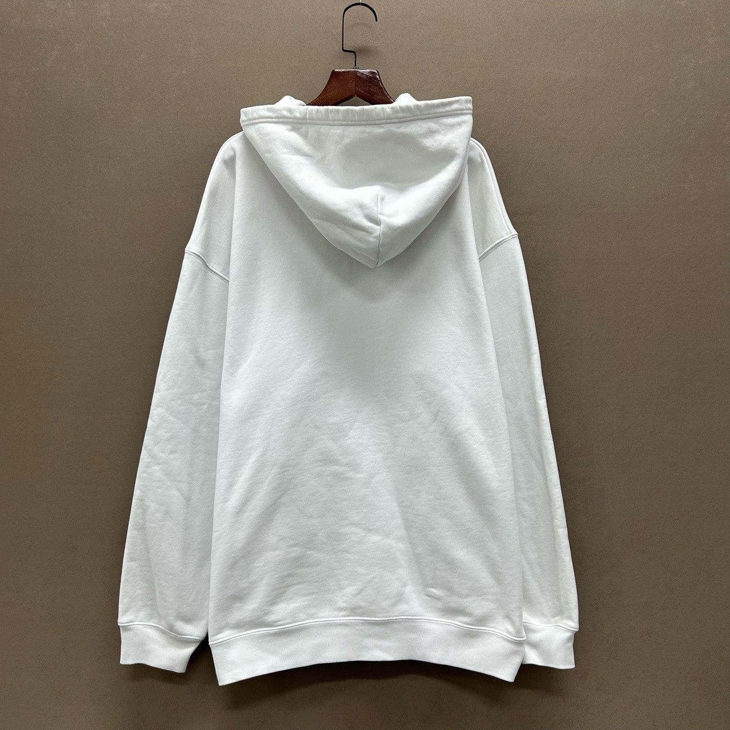 Balenciaga Balenciaga White Logo Hoodie Size M Size US M / EU 48-50 / 2 - 3 Thumbnail