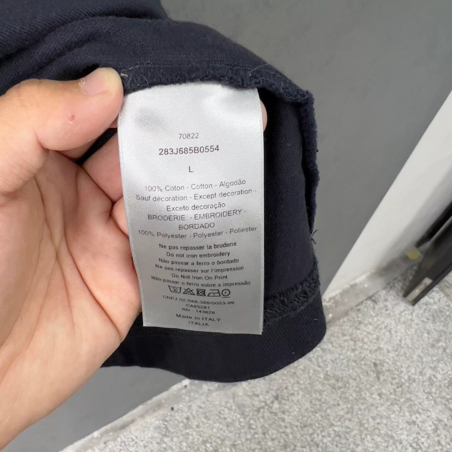 Dior Dior x Travis Scott Embroidered Logo T-Shirt Size L Size US L / EU 52-54 / 3 - 5 Thumbnail