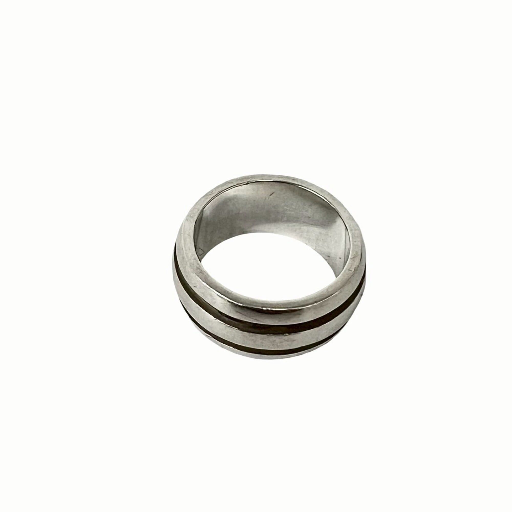 Tiffany & Co. TIFFANY&Co. Tiffany Grooved Double Line Ring, Sterling Silver 925, Accessory, -0512 Size ONE SIZE - 6 Thumbnail