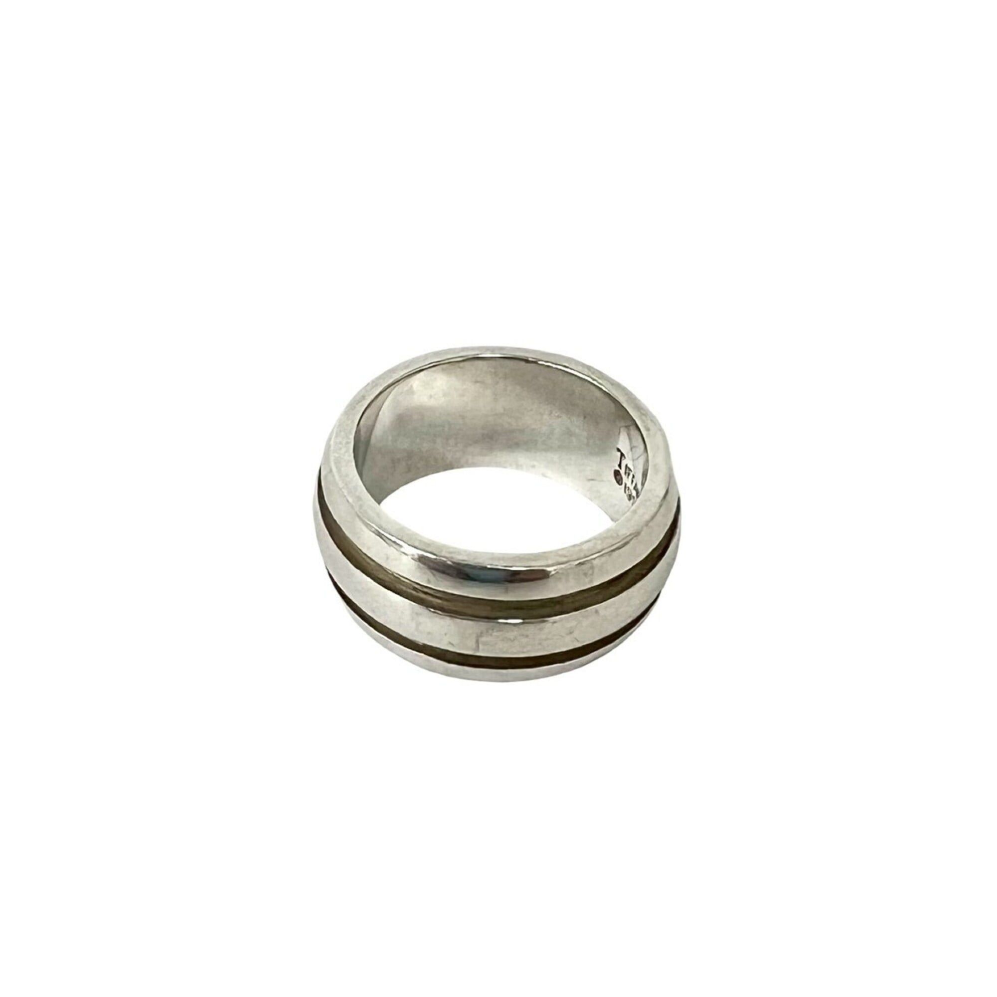 Tiffany & Co. TIFFANY&Co. Tiffany Grooved Double Line Ring, Sterling Silver 925, Accessory, -0512 Size ONE SIZE - 5 Thumbnail