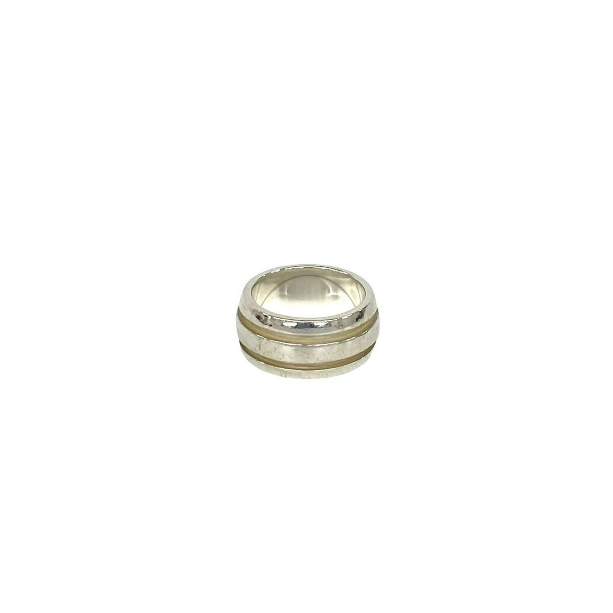Tiffany & Co. TIFFANY&Co. Tiffany Grooved Double Line Ring, Sterling Silver 925, Item Number 095988 Size ONE SIZE - 6 Thumbnail
