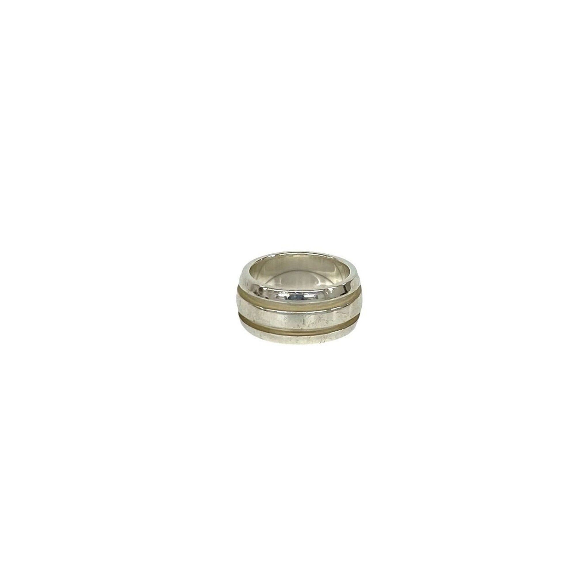 Tiffany & Co. TIFFANY&Co. Tiffany Grooved Double Line Ring, Sterling Silver 925, Item Number 095988 Size ONE SIZE - 5 Thumbnail