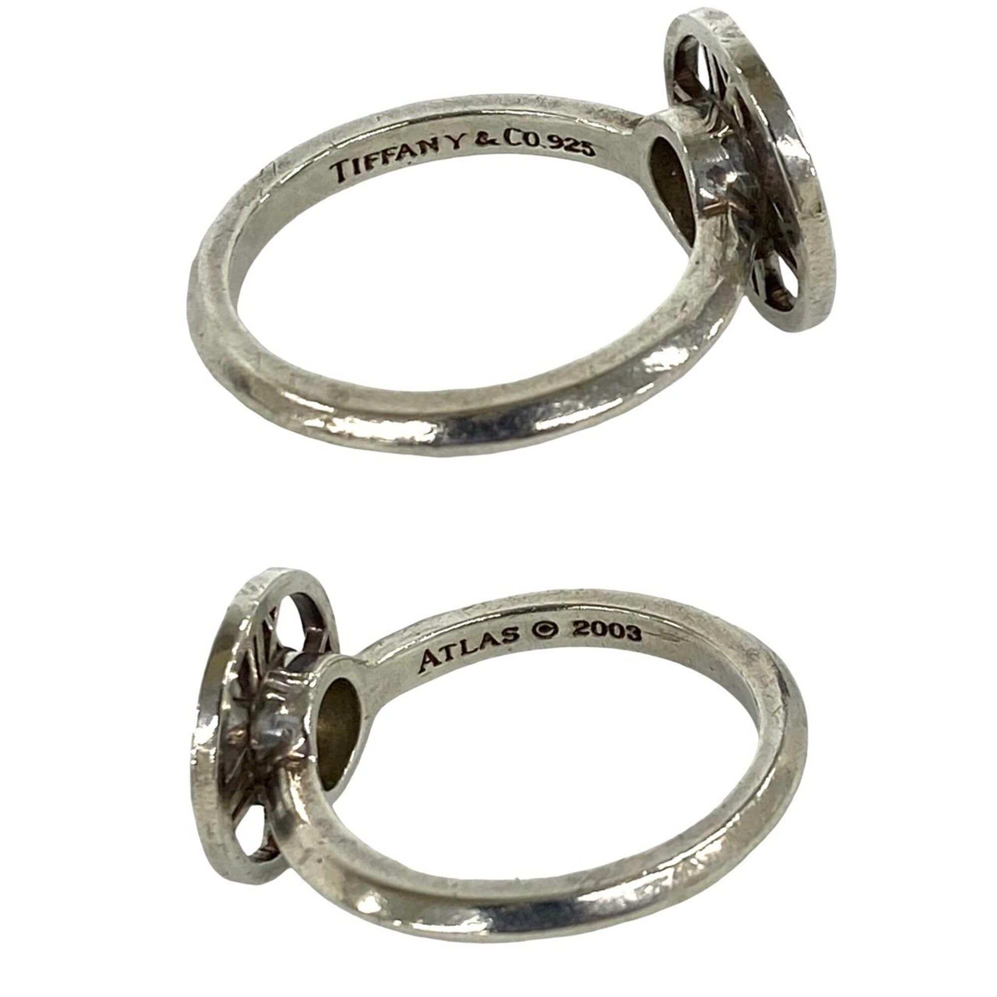 Tiffany & Co. TIFFANY&Co. Tiffany Vintage Atlas Medallion Ring, Sterling Silver 925, Silver, Item Number 27375 Size ONE SIZE - 3 Thumbnail