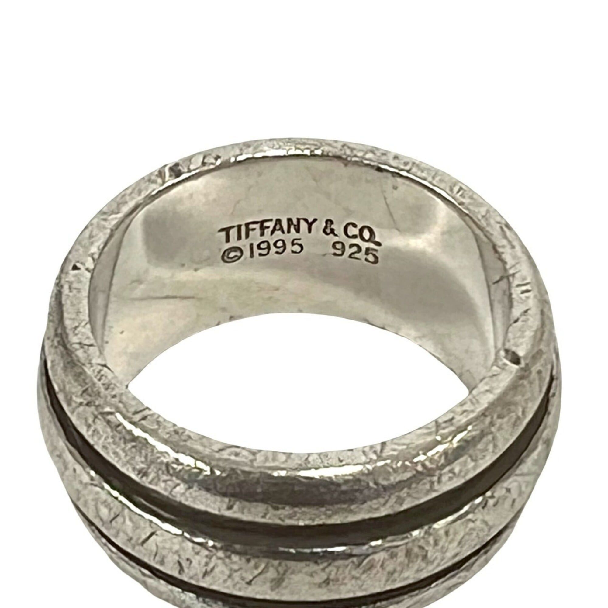 Tiffany & Co. TIFFANY&Co. Tiffany Vintage Grooved Double Line Ring, Sterling Silver 925, 88155 Size ONE SIZE - 3 Thumbnail