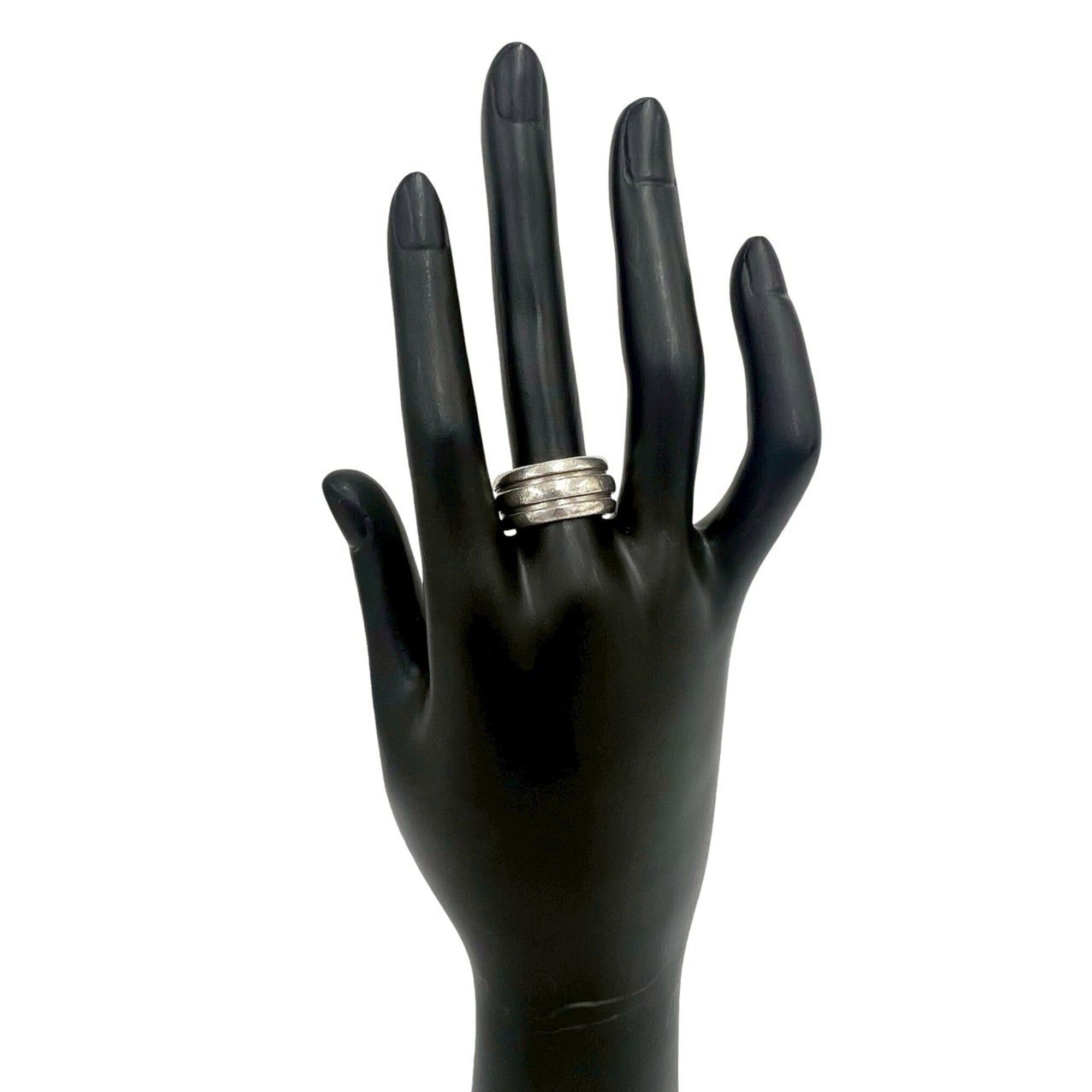Tiffany & Co. TIFFANY&Co. Tiffany Vintage Grooved Double Line Ring, Sterling Silver 925, 88155 Size ONE SIZE - 2 Thumbnail