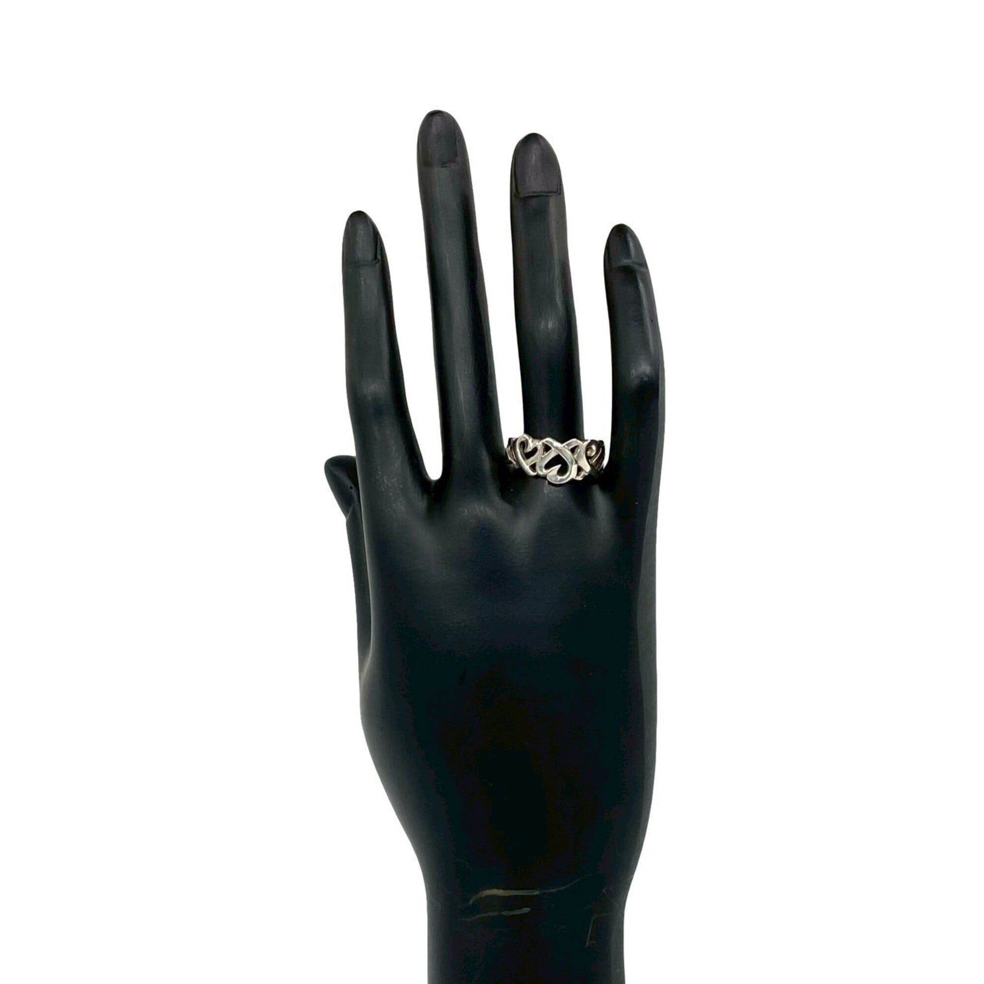 Tiffany & Co. TIFFANY&Co. Tiffany Triple Loving Heart Sterling Silver 925 Ring, Accessory, b0049 Size ONE SIZE - 2 Thumbnail