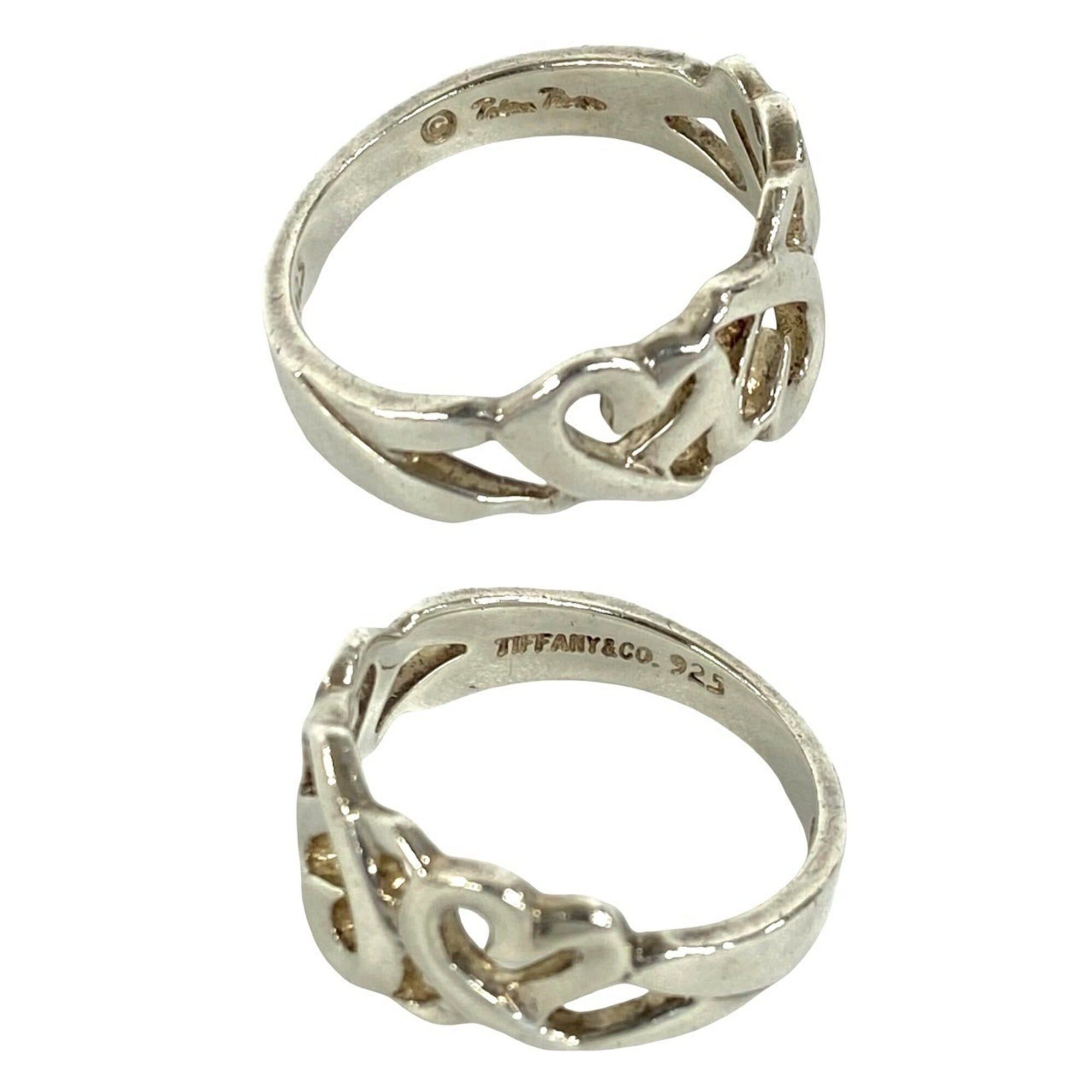 Tiffany & Co. TIFFANY&Co. Tiffany Triple Loving Heart Sterling Silver 925 Ring, Accessory, b0049 Size ONE SIZE - 3 Thumbnail