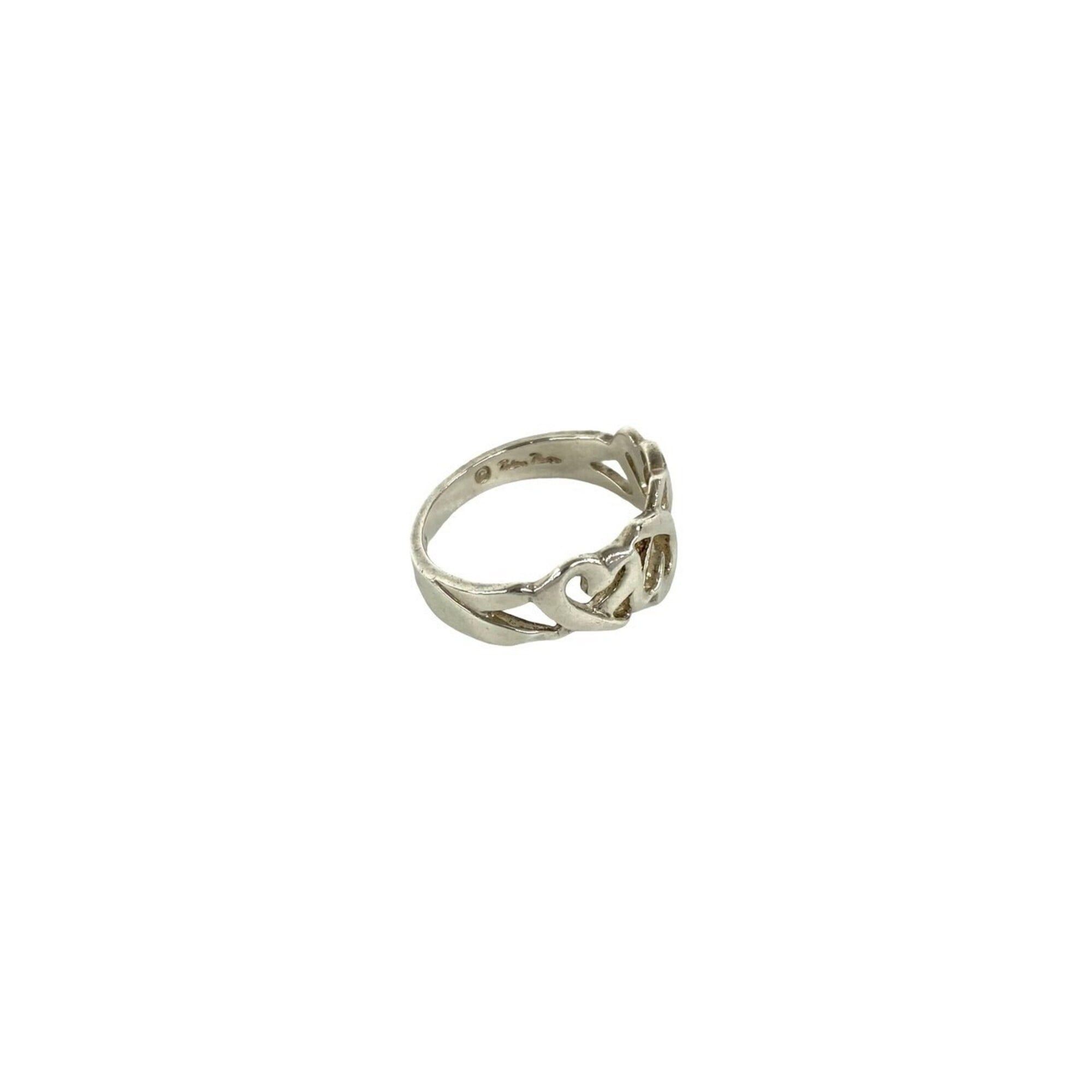 Tiffany & Co. TIFFANY&Co. Tiffany Triple Loving Heart Sterling Silver 925 Ring, Accessory, b0049 Size ONE SIZE - 5 Thumbnail