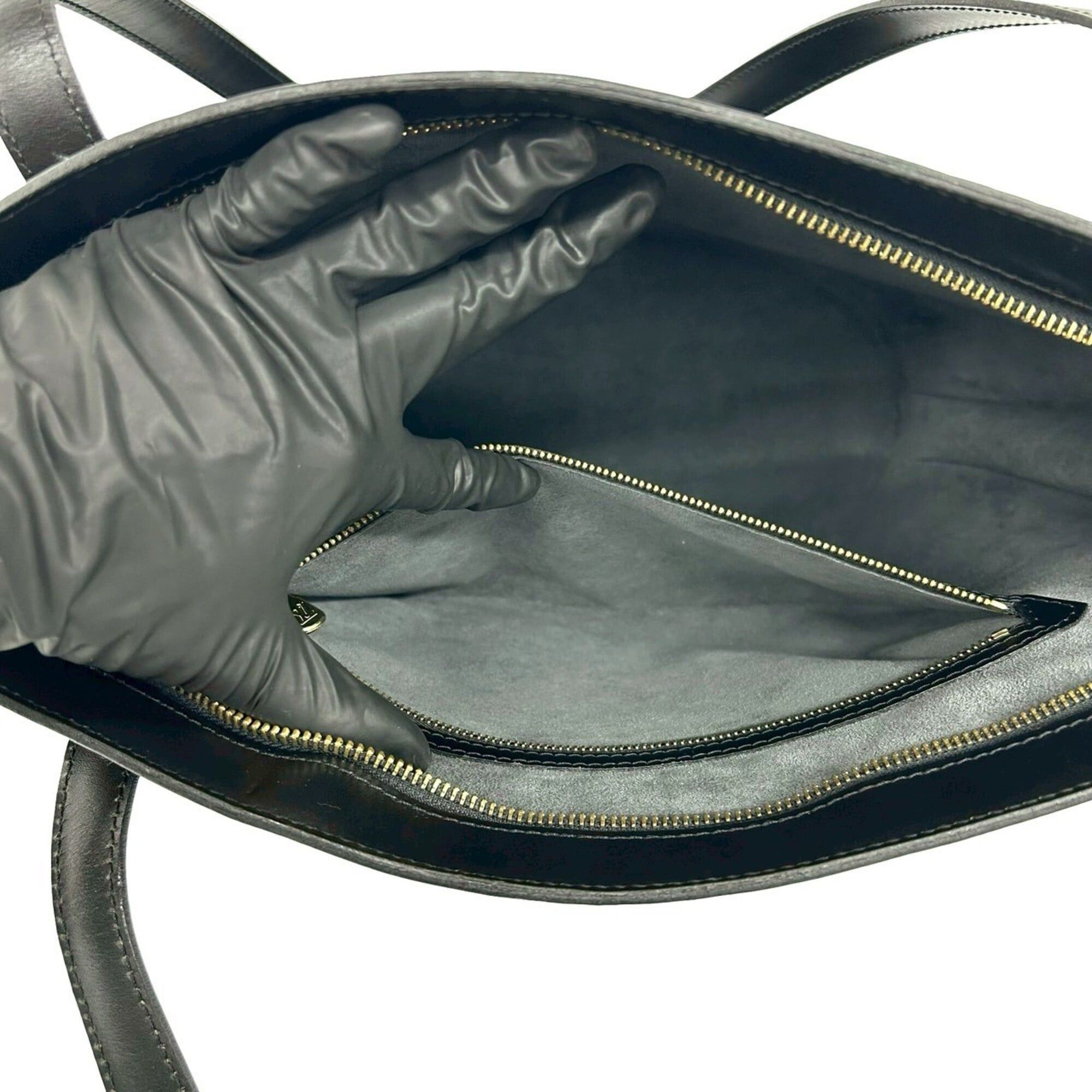 Louis Vuitton Louis Vuitton Vintage Saint Jacques Epi Leather Genuine Tote Bag Semi Shoulder Noir 92807 Size ONE SIZE - 10 Thumbnail