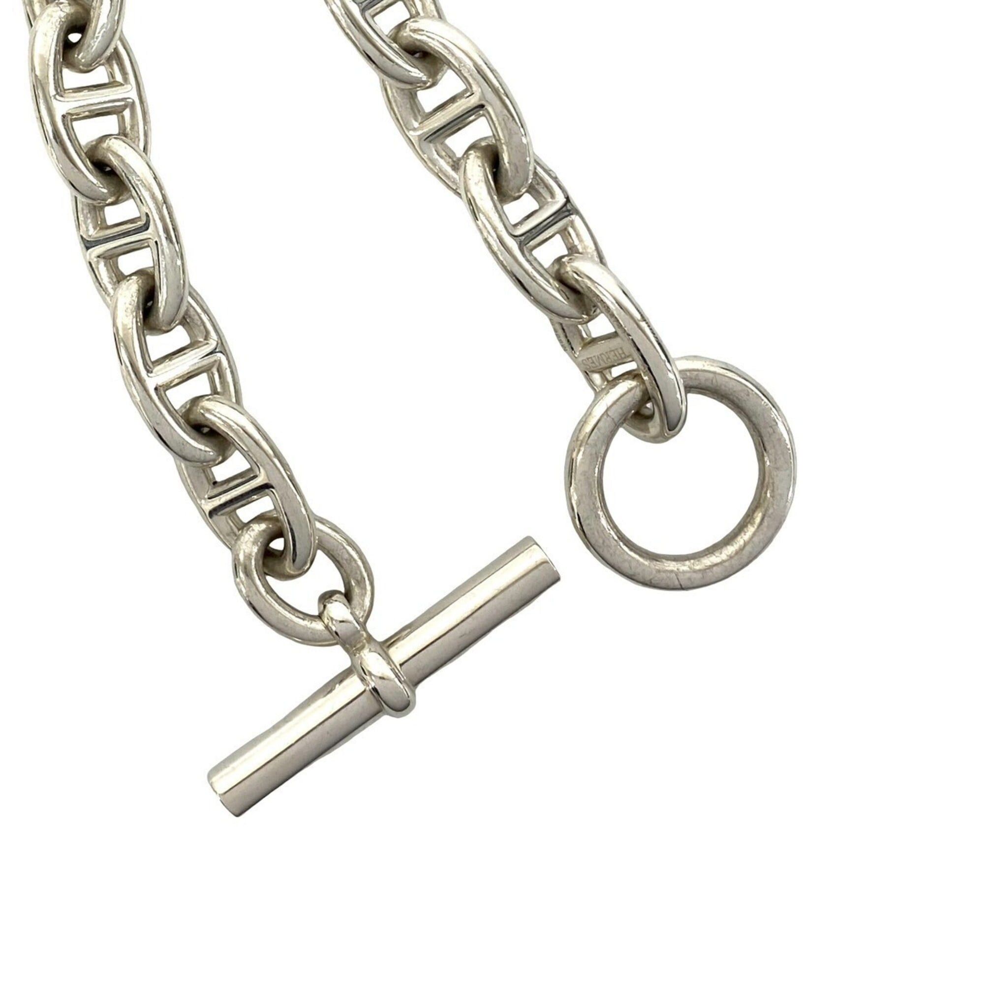 Hermes HERMES Chaine d'Ancre TGM Bracelet, 12 links, Sterling Silver 925, Chain Accessory, Silver, 40514 Size ONE SIZE - 4 Thumbnail