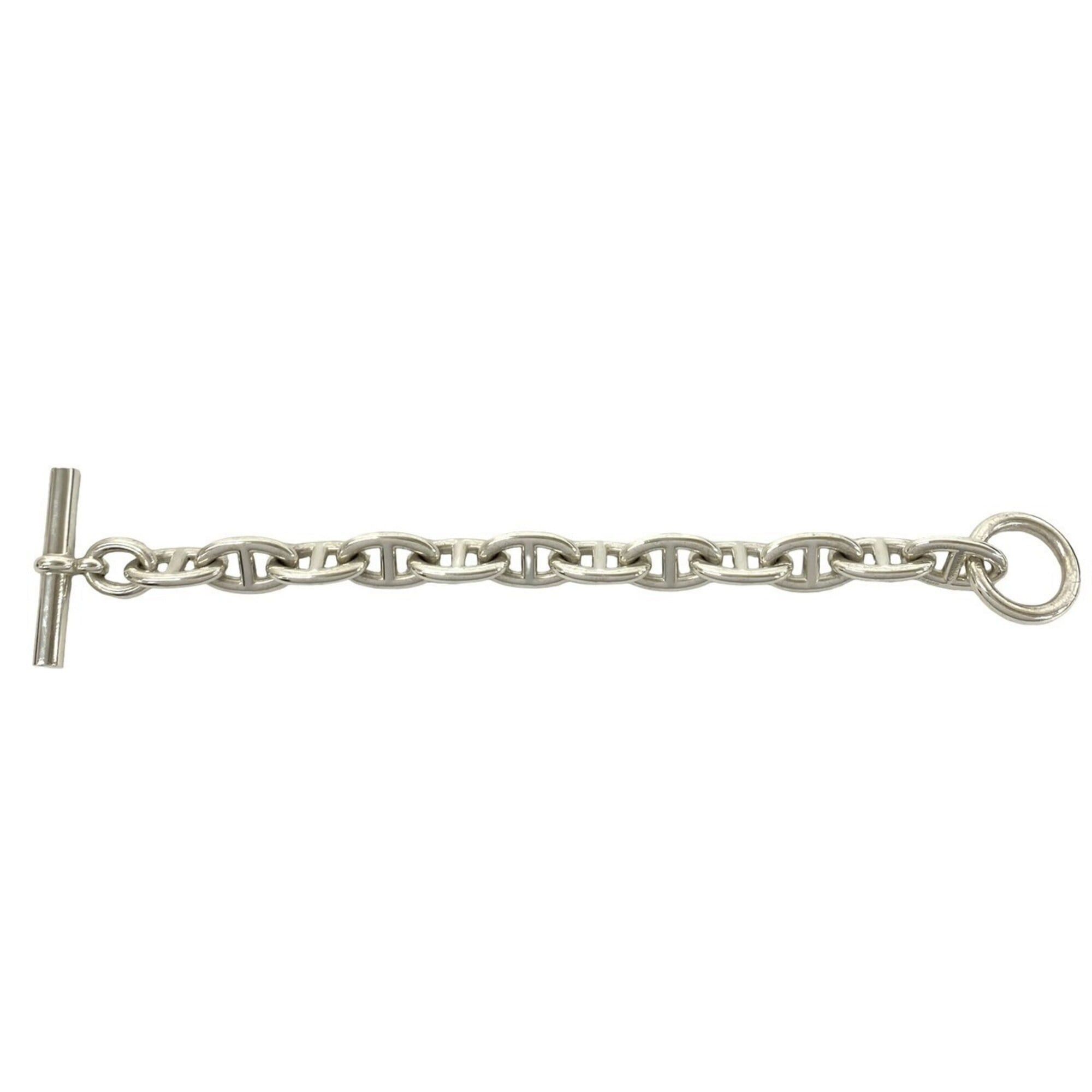 Hermes HERMES Chaine d'Ancre TGM Bracelet, 12 links, Sterling Silver 925, Chain Accessory, Silver, 40514 Size ONE SIZE - 6 Thumbnail