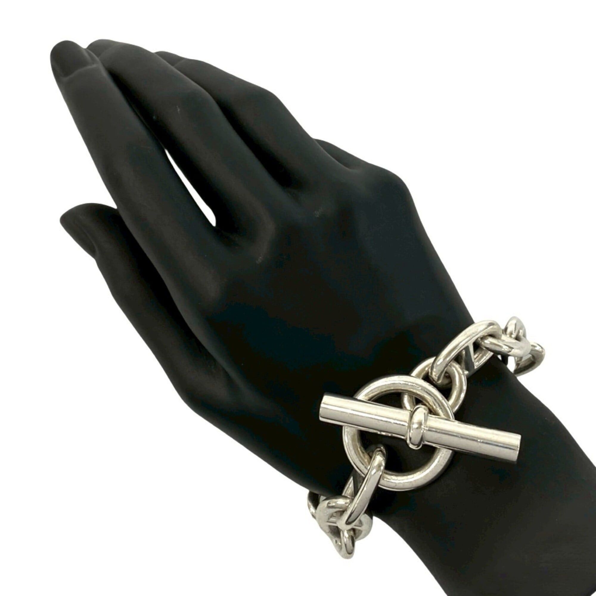 Hermes HERMES Chaine d'Ancre TGM Bracelet, 12 links, Sterling Silver 925, Chain Accessory, Silver, 40514 Size ONE SIZE - 2 Thumbnail