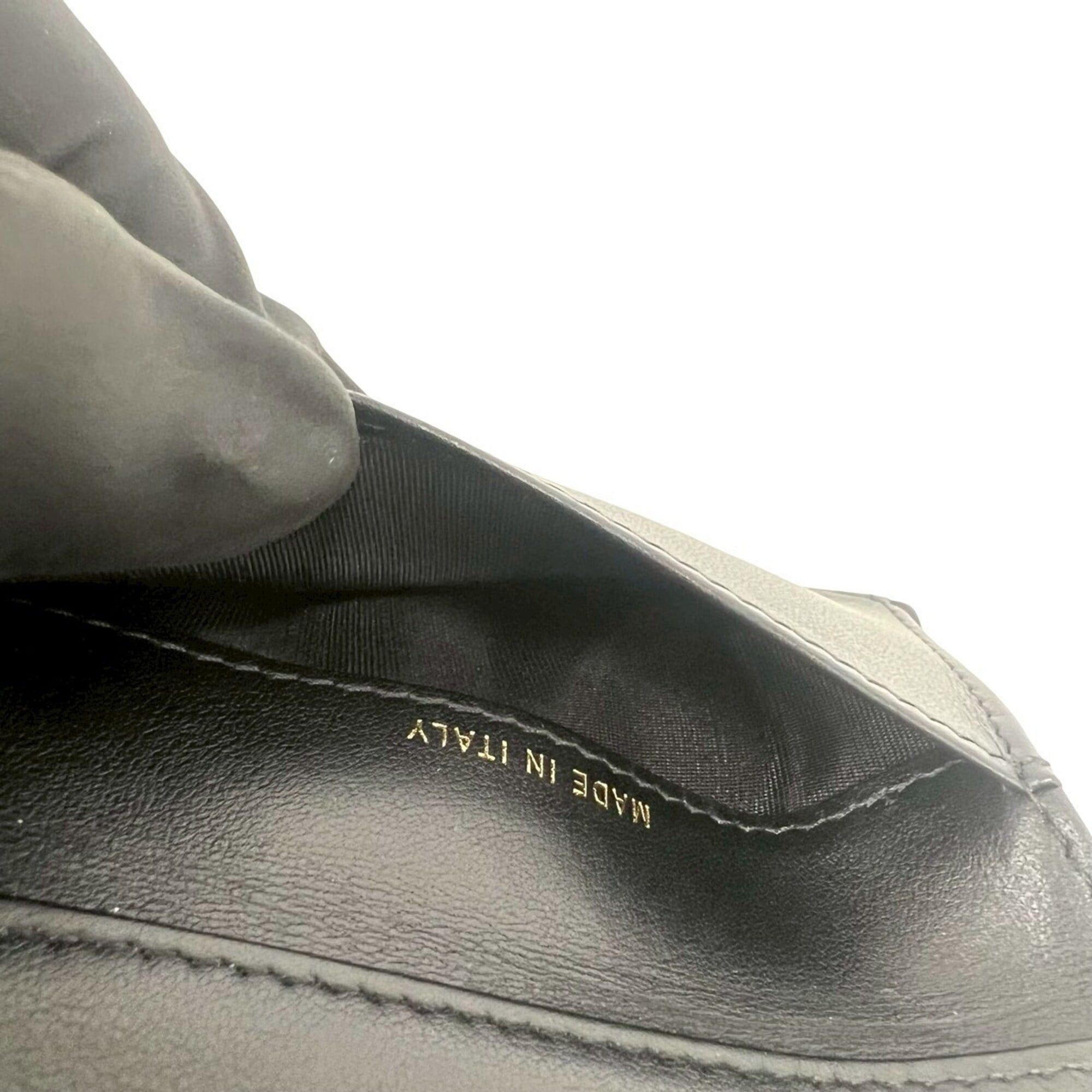 Chanel CHANEL Boy Chanel Caviar Skin Leather Tri-fold Wallet, Black, 53389 Size ONE SIZE - 9 Thumbnail