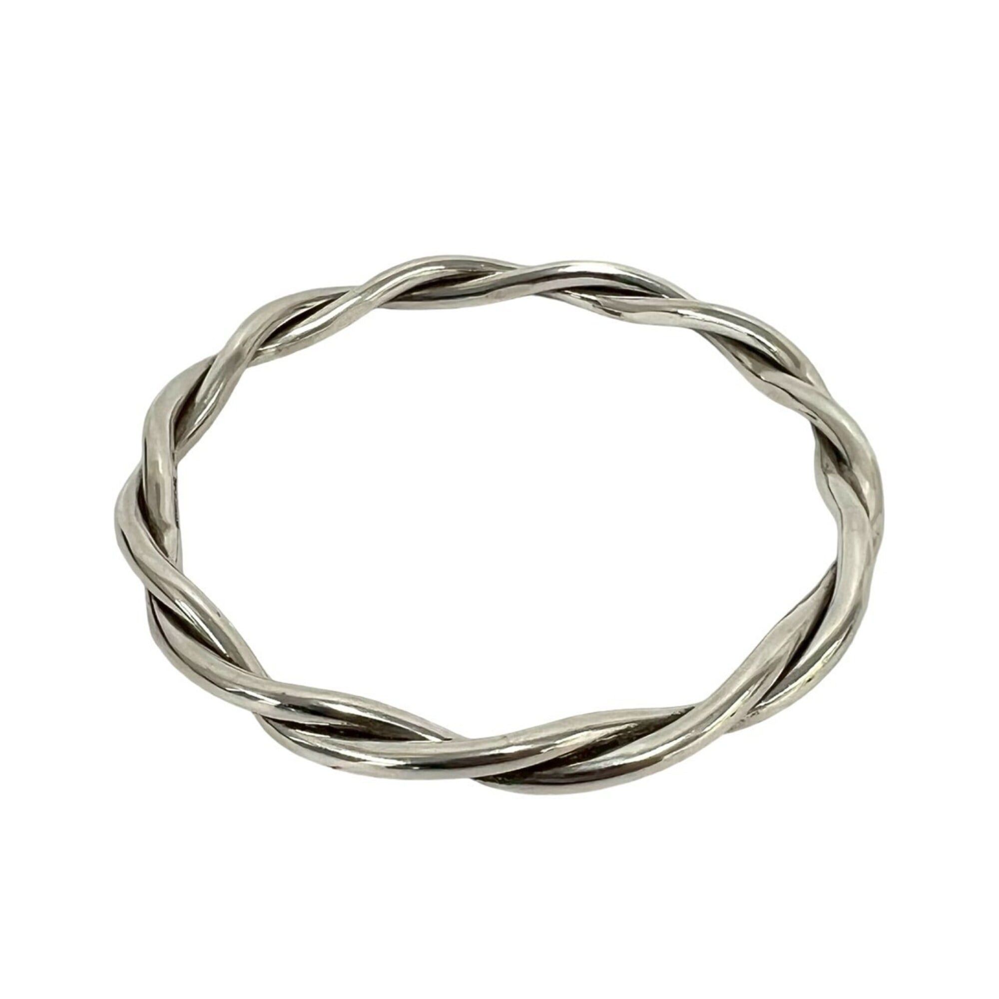 Tiffany & Co. TIFFANY&Co. Tiffany Vintage Twist Bangle, Sterling Silver 925 Bracelet, 31706 Size ONE SIZE - 4 Thumbnail