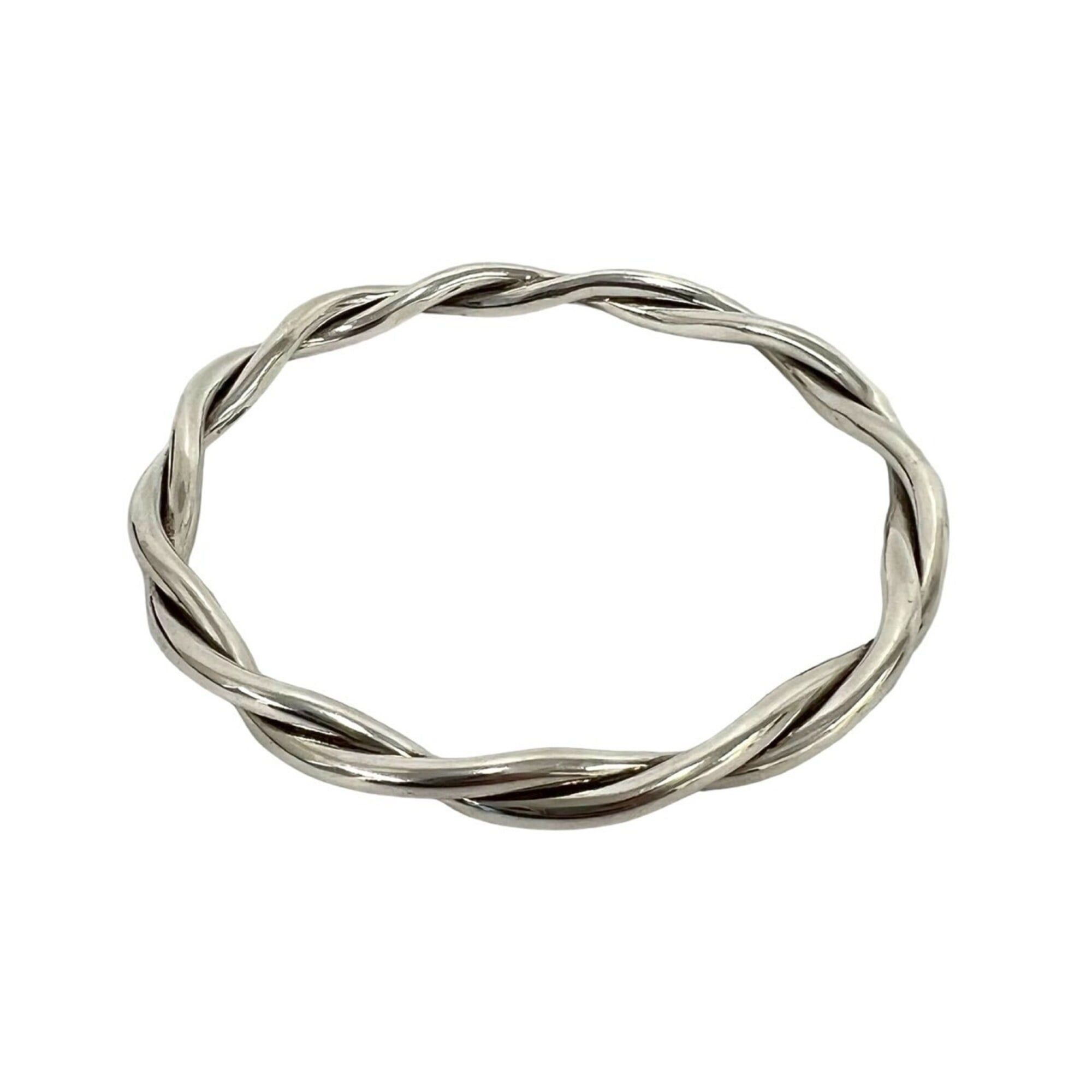 Tiffany & Co. TIFFANY&Co. Tiffany Vintage Twist Bangle, Sterling Silver 925 Bracelet, 31706 Size ONE SIZE - 3 Thumbnail
