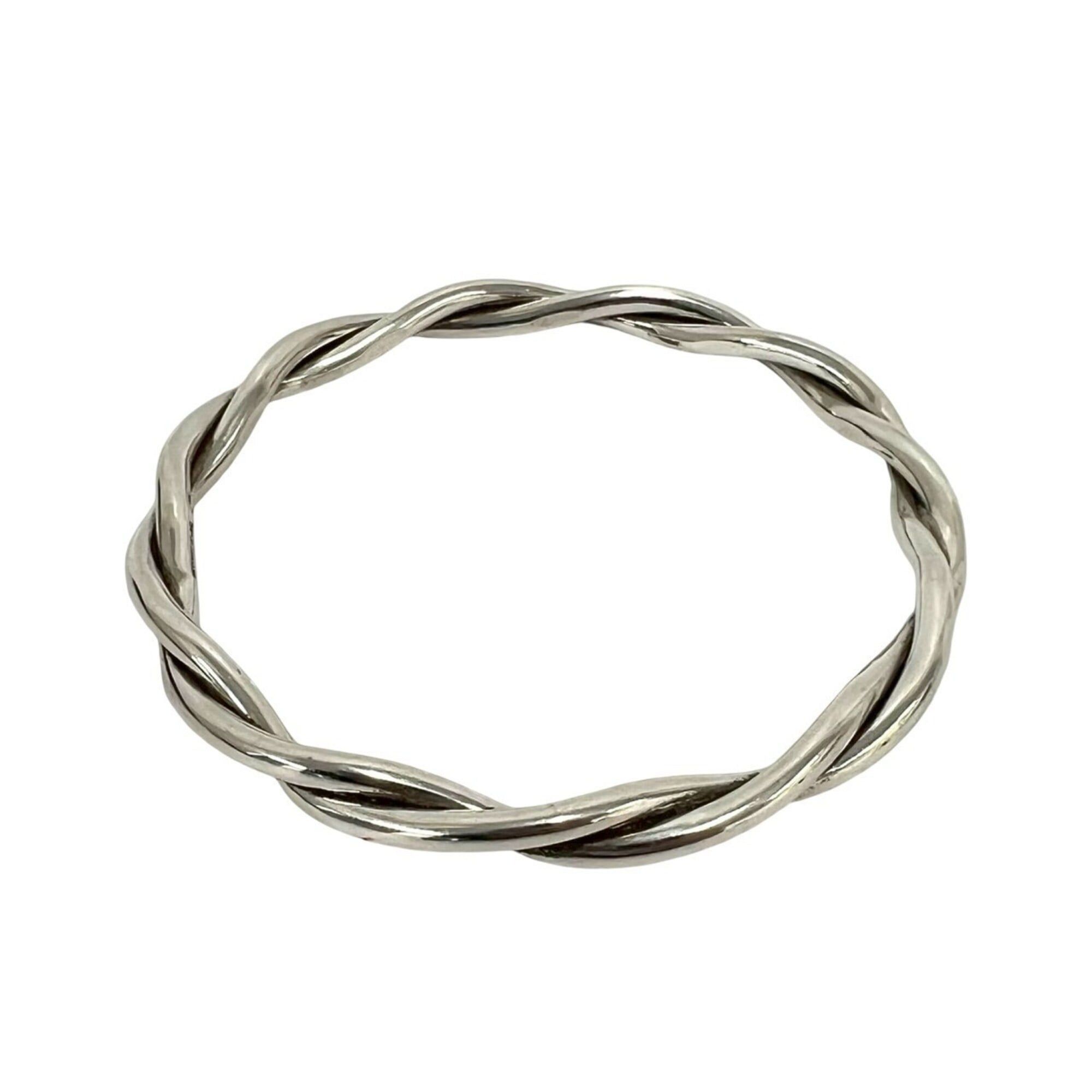 Tiffany & Co. TIFFANY&Co. Tiffany Vintage Twist Bangle, Sterling Silver 925 Bracelet, 31706 Size ONE SIZE - 5 Thumbnail
