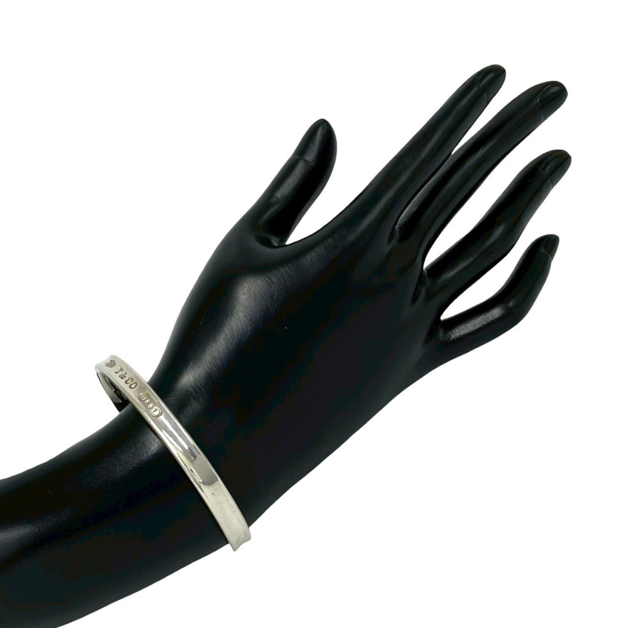 Tiffany & Co. TIFFANY&Co. Tiffany Vintage Narrow Bangle Sterling Silver 925 Bracelet 58731 Size ONE SIZE - 2 Thumbnail
