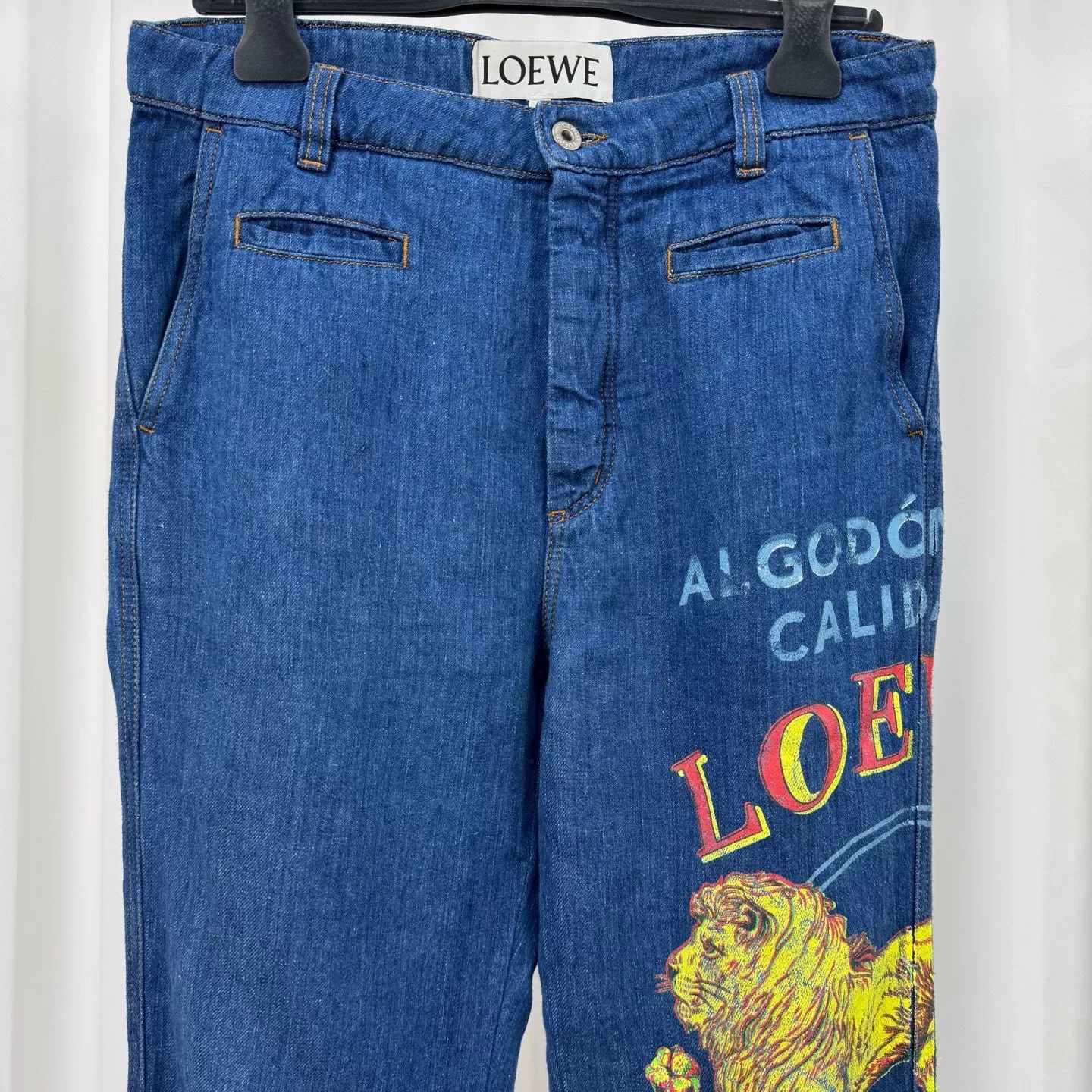 Loewe Loewe Lion Print Denim Jeans Size 48 Size US 32 / EU 48 - 4 Thumbnail