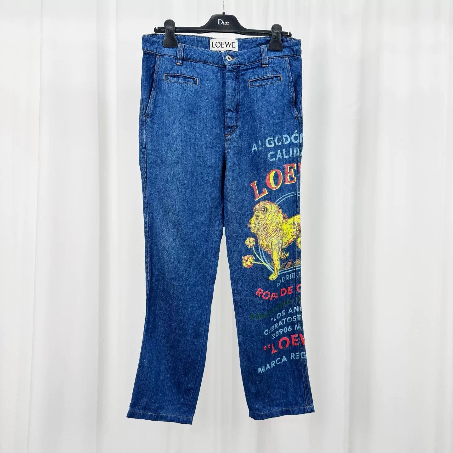 Loewe Loewe Lion Print Denim Jeans Size 48 Size US 32 / EU 48 - 2 Thumbnail