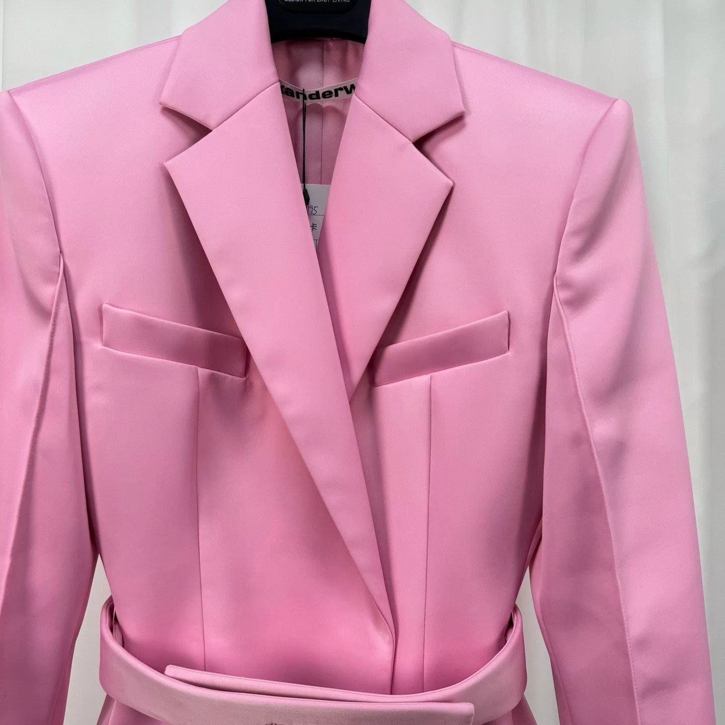 Alexander Wang Alexander Wang Pink Belted Blazer Size 0 Size XS / US 0-2 / IT 36-38 - 4 Thumbnail