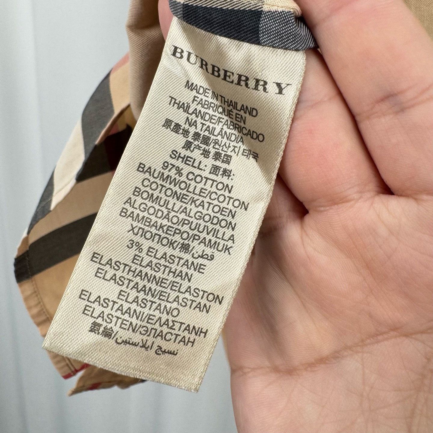 Burberry Burberry Brit Classic Check Button Up Shirt Size M Size US M / EU 48-50 / 2 - 8 Thumbnail