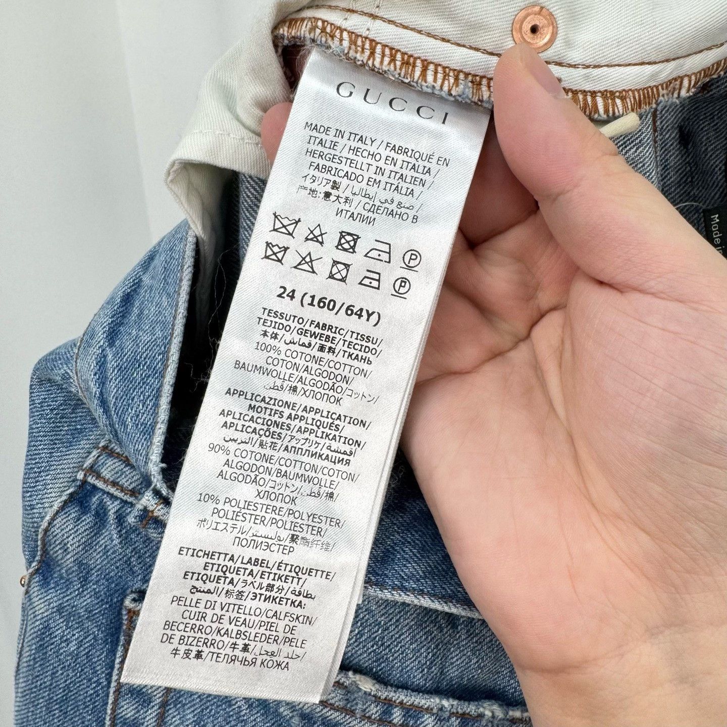 Gucci Gucci GG Apple Patch Jeans Size 24 Size 24" / US 00 / IT 34 - 7 Thumbnail