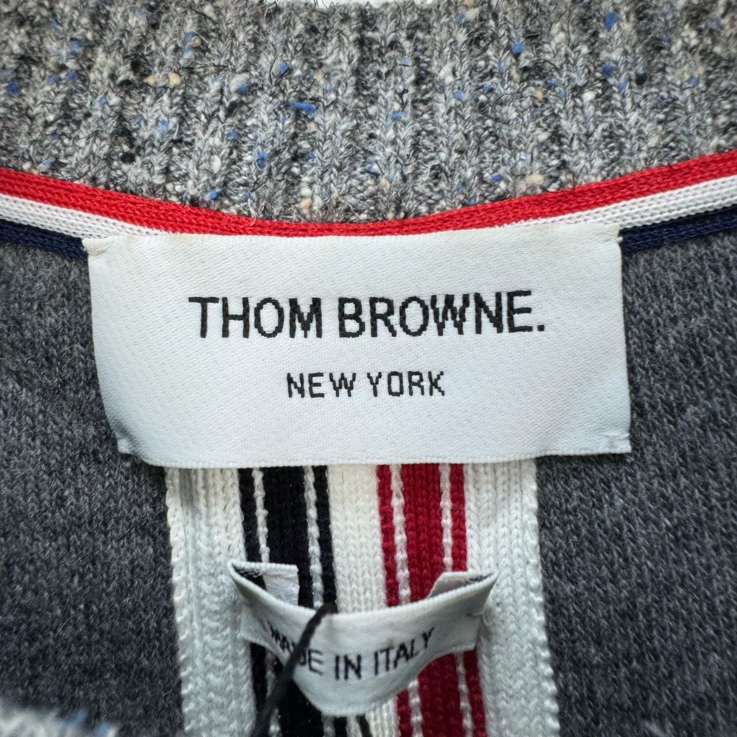 Thom Browne Thom Browne Back Stripe Wool Sweatshirt Size 1 Size US S / EU 44-46 / 1 - 7 Thumbnail