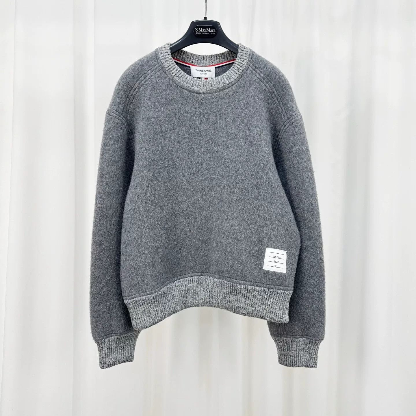 Thom Browne Thom Browne Back Stripe Wool Sweatshirt Size 1 Size US S / EU 44-46 / 1 - 2 Thumbnail