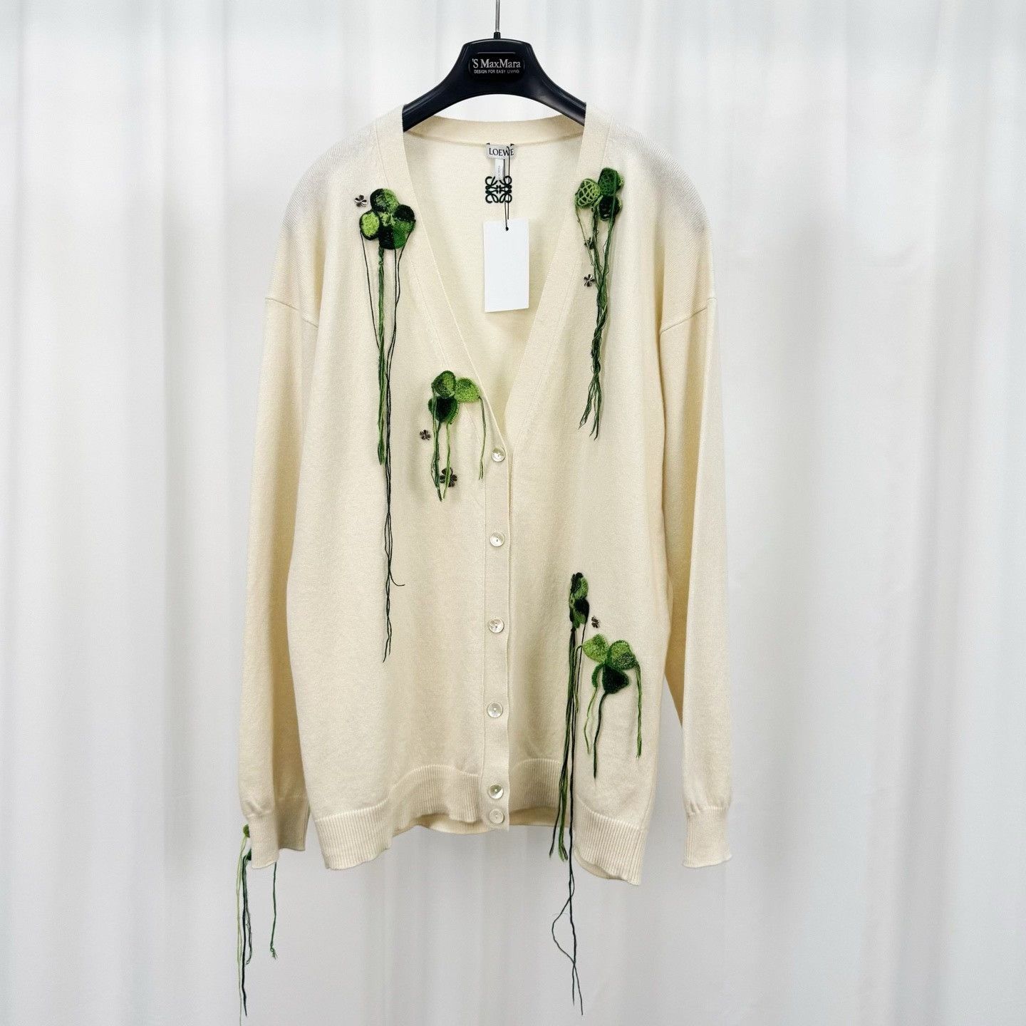 Loewe Loewe Clover Embroidered Cardigan Size L Size US L / EU 52-54 / 3 - 2 Thumbnail