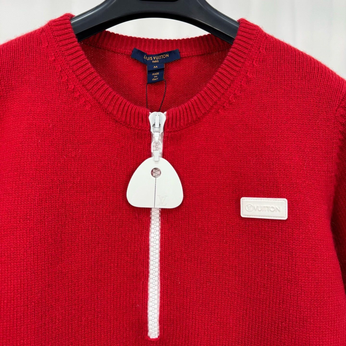 Louis Vuitton Louis Vuitton Red Zip Knit Sweater Size M Size M / US 6-8 / IT 42-44 - 4 Thumbnail