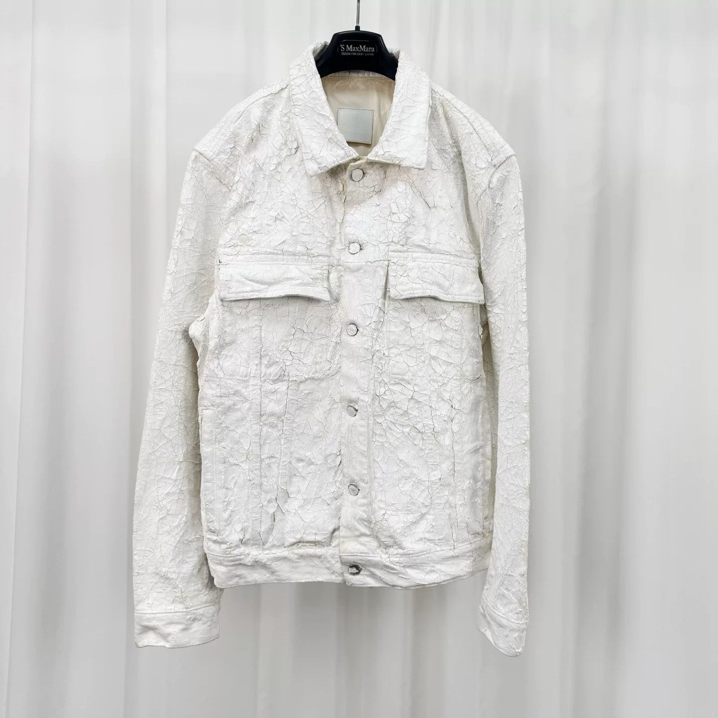 Givenchy Givenchy Cracked Plaster Denim Jacket XL Size US XL / EU 56 / 4 - 2 Thumbnail