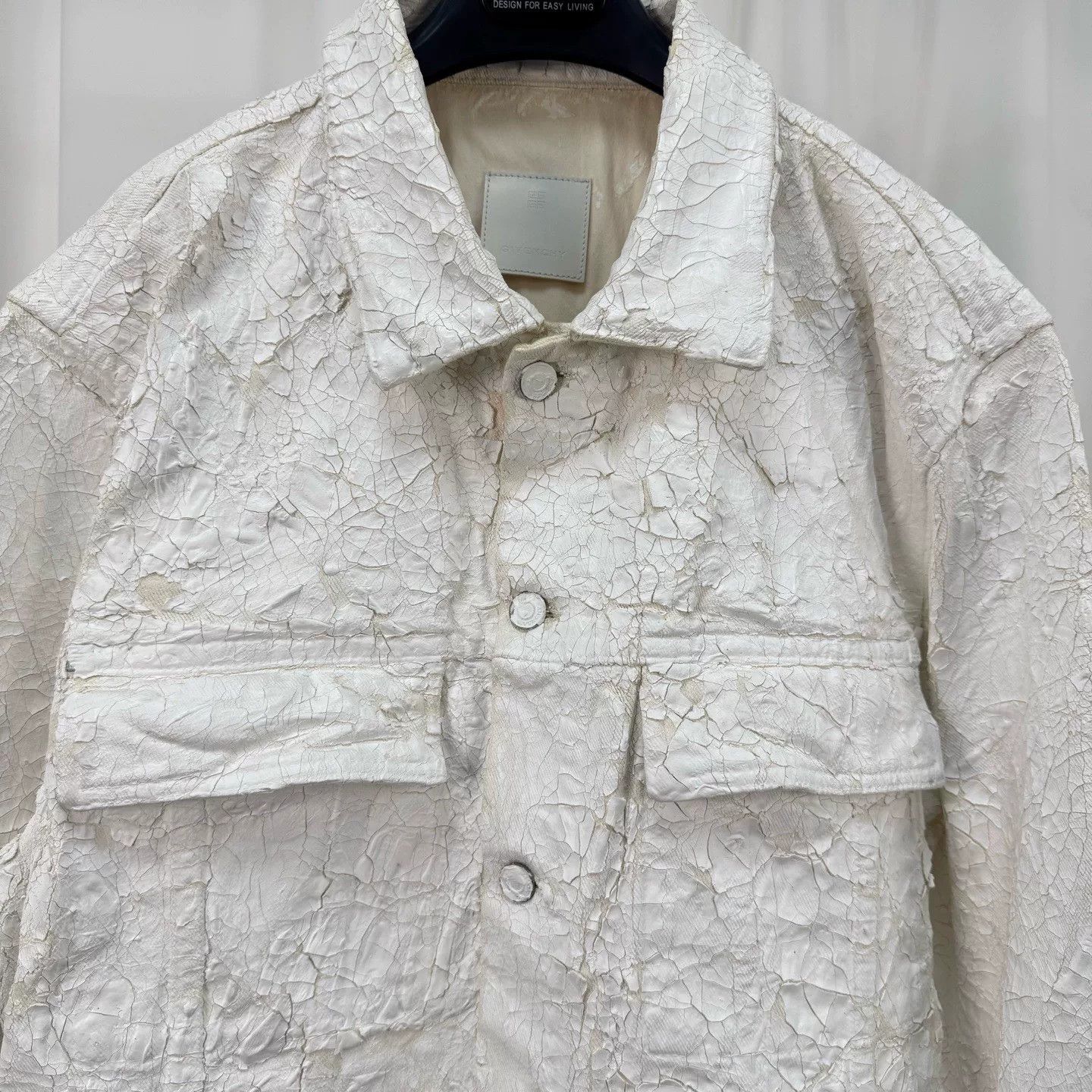 Givenchy Givenchy Cracked Plaster Denim Jacket XL Size US XL / EU 56 / 4 - 4 Thumbnail