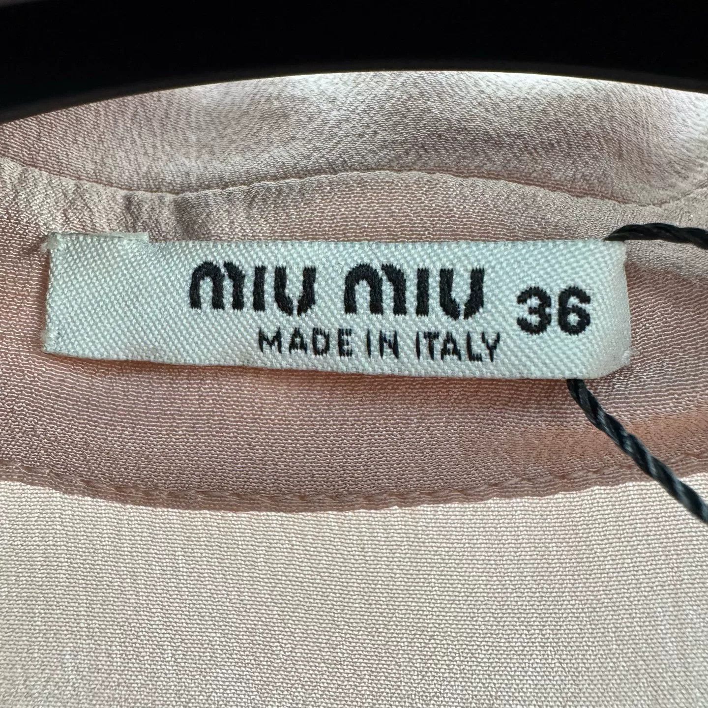 Miu Miu Miu Miu Pearl Button Silk Mini Dress Size 36 Size XS / US 0-2 / IT 36-38 - 6 Thumbnail