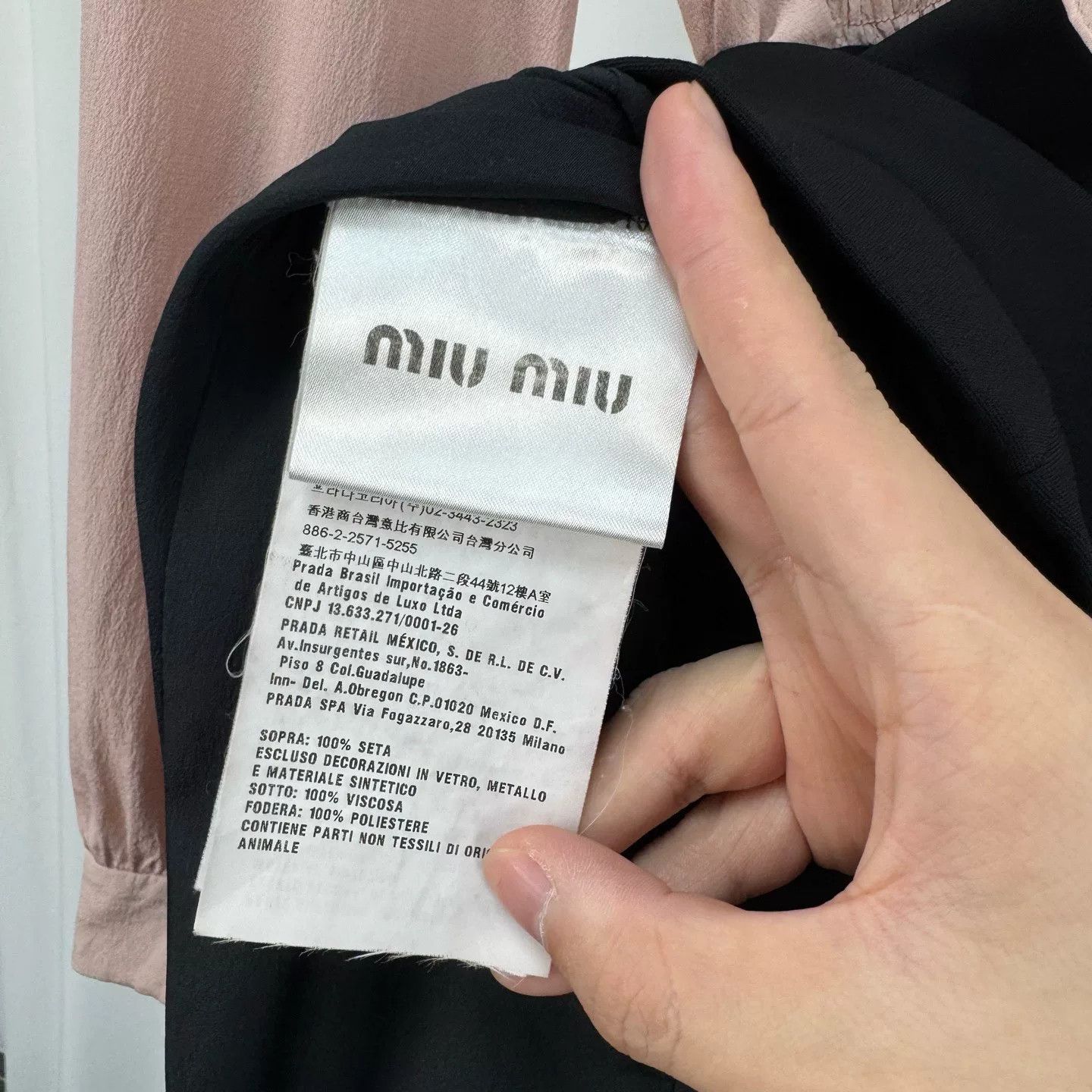 Miu Miu Miu Miu Pearl Button Silk Mini Dress Size 36 Size XS / US 0-2 / IT 36-38 - 7 Thumbnail