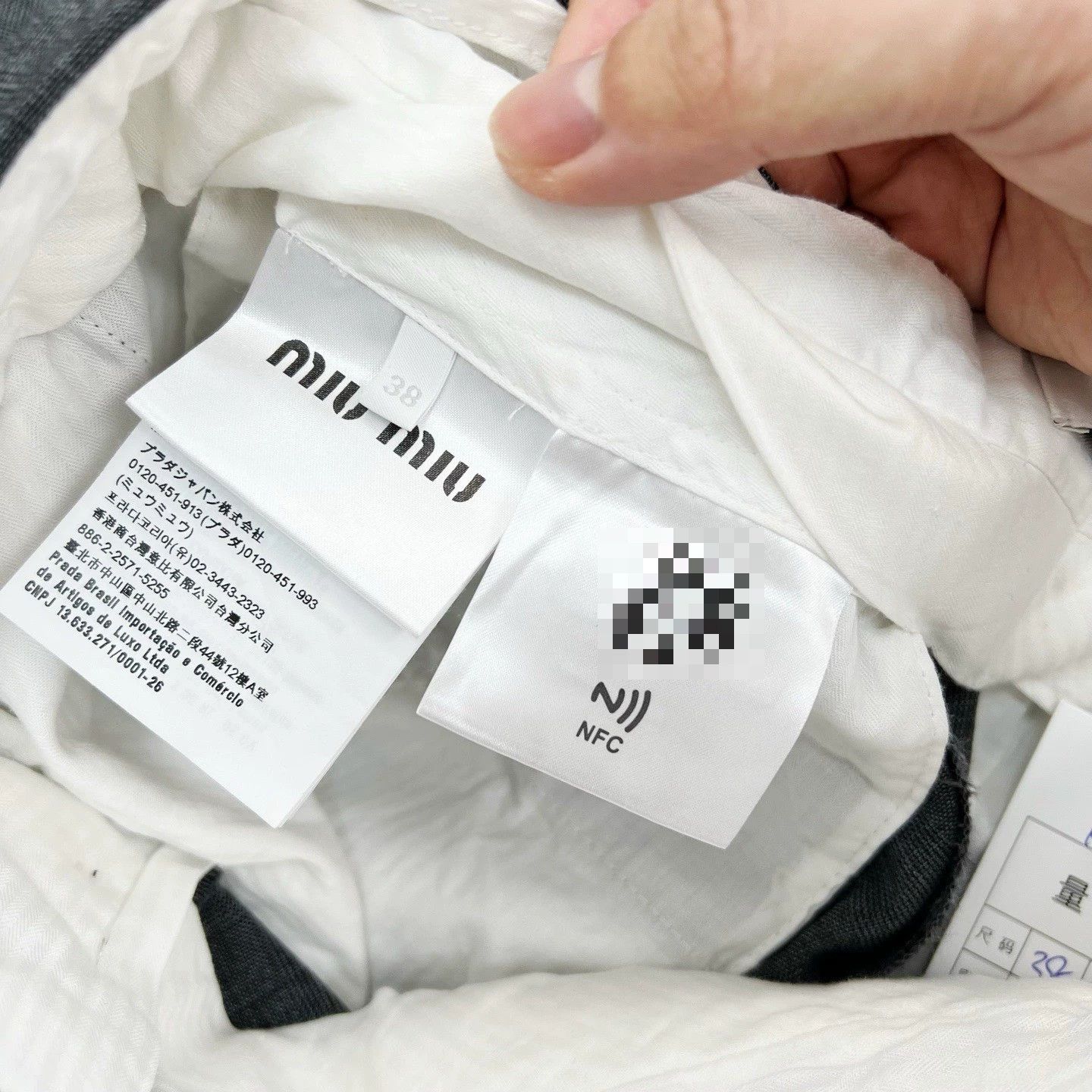 Miu Miu Miu Miu Embroidered Logo Pants Size 38 Size 26" / US 2 / IT 38 - 8 Thumbnail