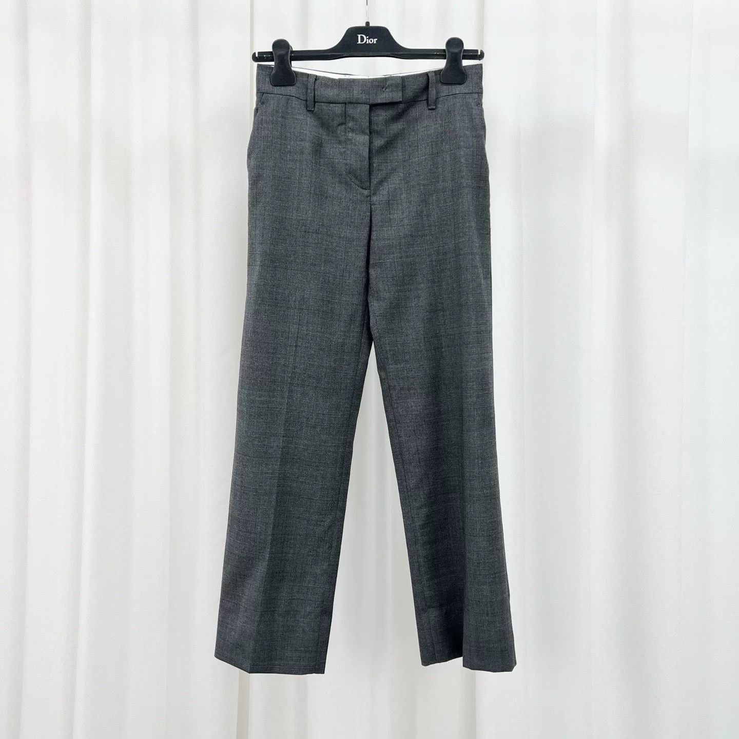 Miu Miu Miu Miu Embroidered Logo Pants Size 38 Size 26" / US 2 / IT 38 - 2 Thumbnail