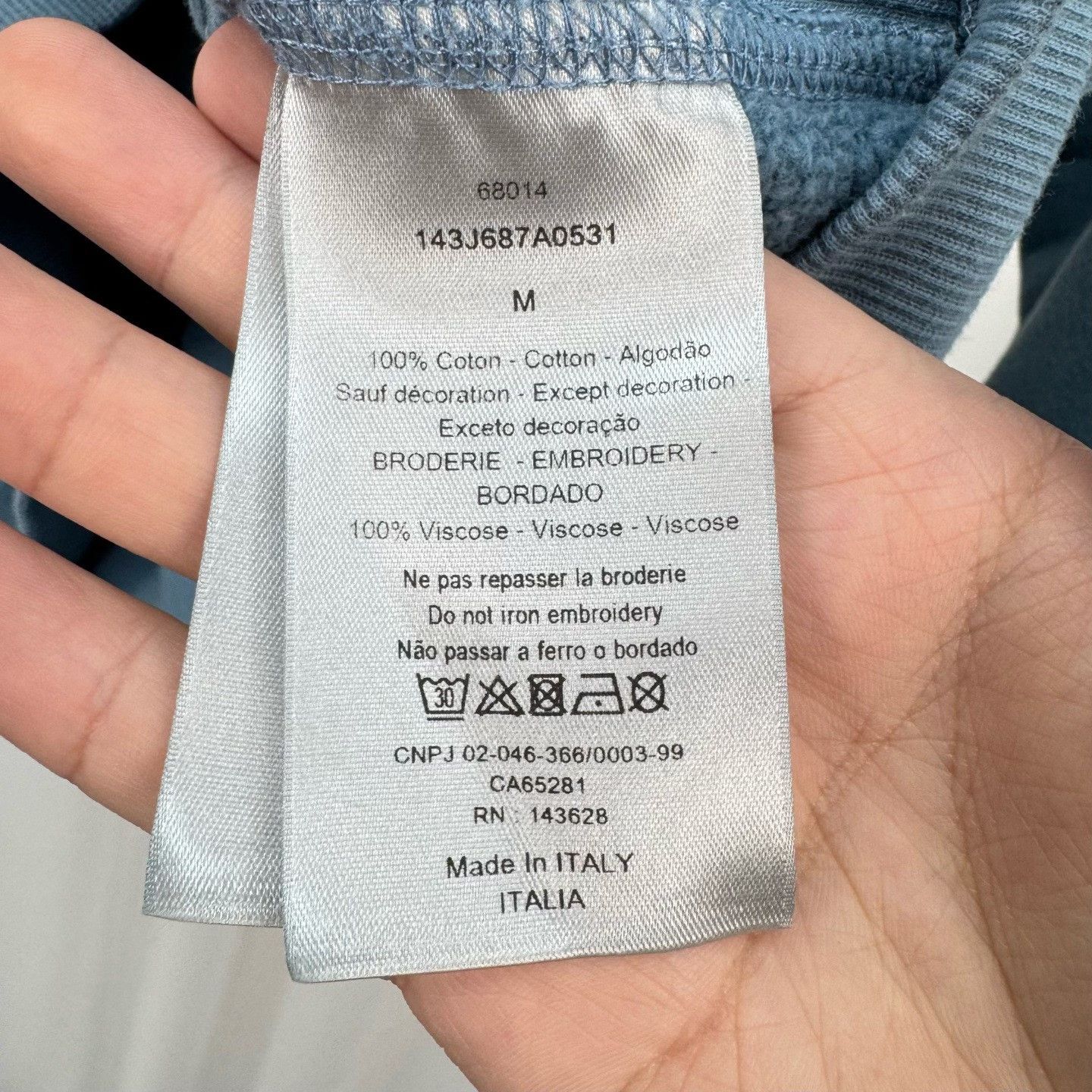 Dior Dior Star Logo Sweatshirt Size M Size US M / EU 48-50 / 2 - 7 Thumbnail