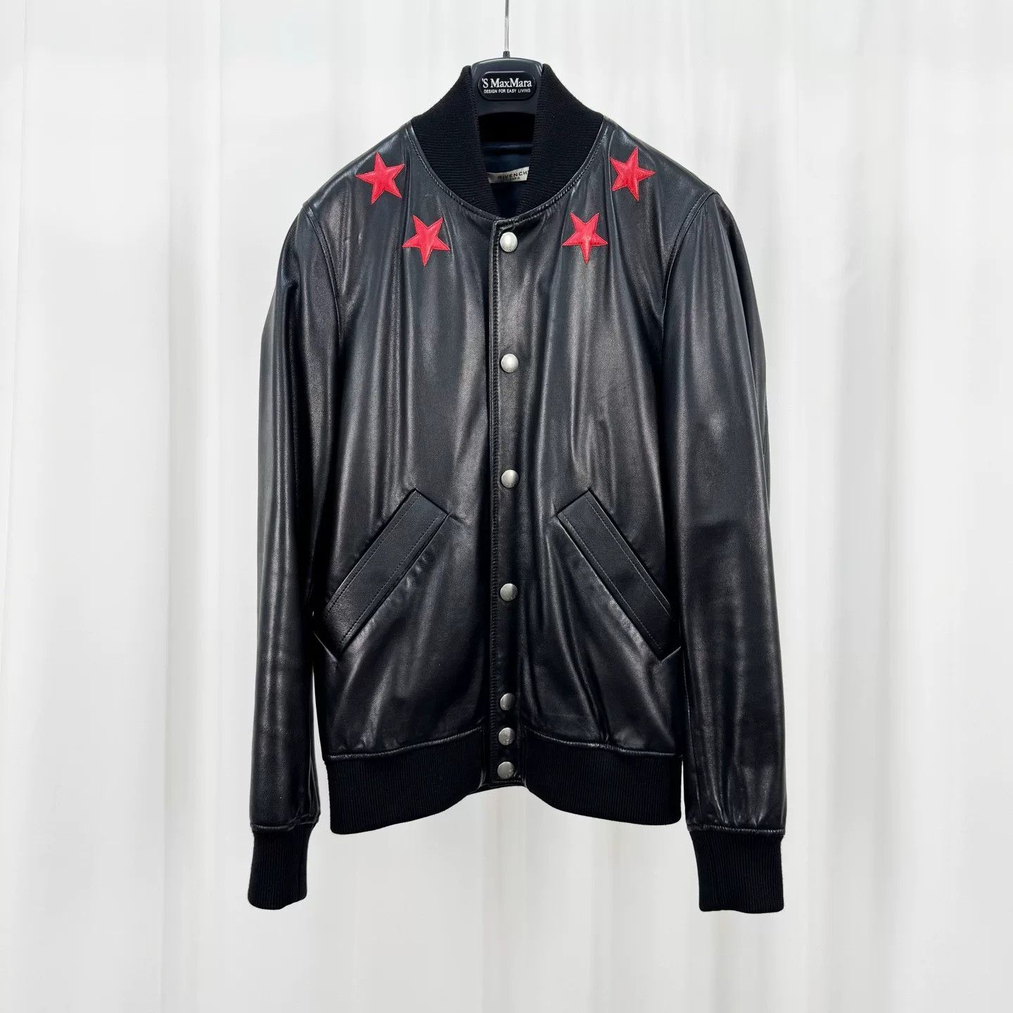 Givenchy Givenchy Star Embroidered Lambskin Varsity Jacket Size S Size US S / EU 44-46 / 1 - 2 Thumbnail