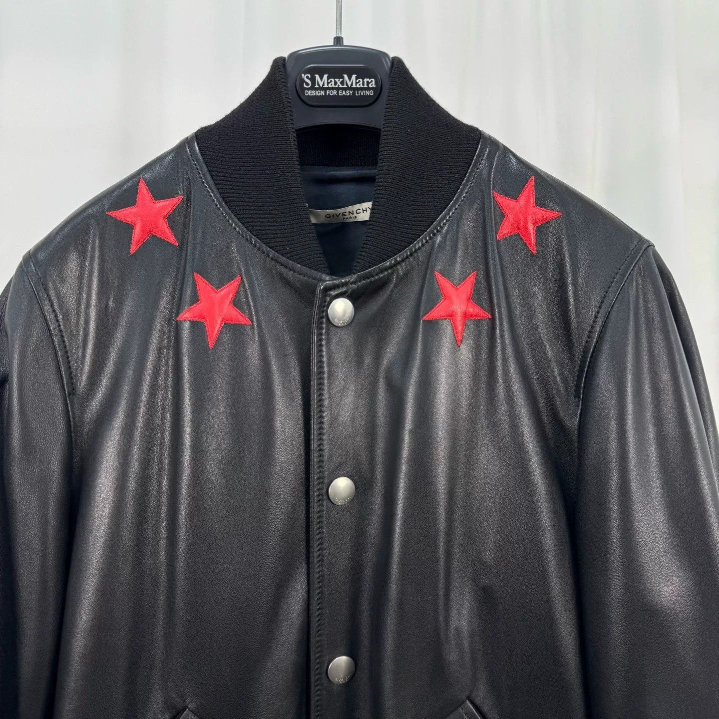 Givenchy Givenchy Star Embroidered Lambskin Varsity Jacket Size S Size US S / EU 44-46 / 1 - 4 Thumbnail