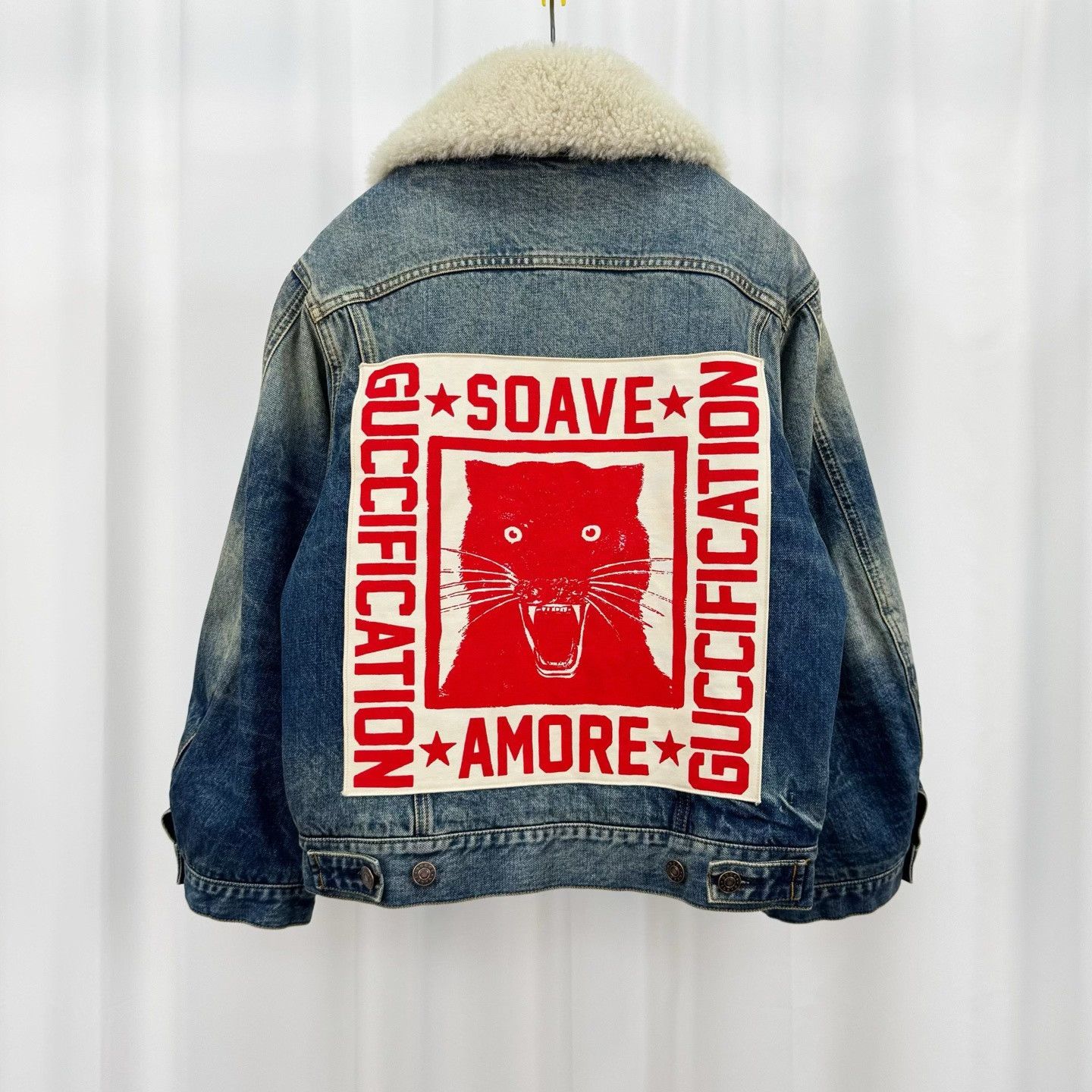 Gucci Gucci Guccification Denim Jacket Size XS Size US XS / EU 42 / 0 - 3 Thumbnail