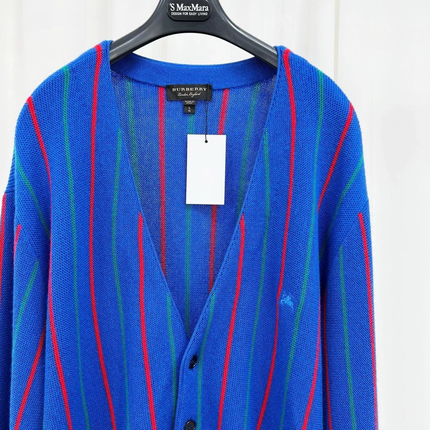 Burberry Burberry Striped Wool Knit Cardigan L Size US L / EU 52-54 / 3 - 4 Thumbnail