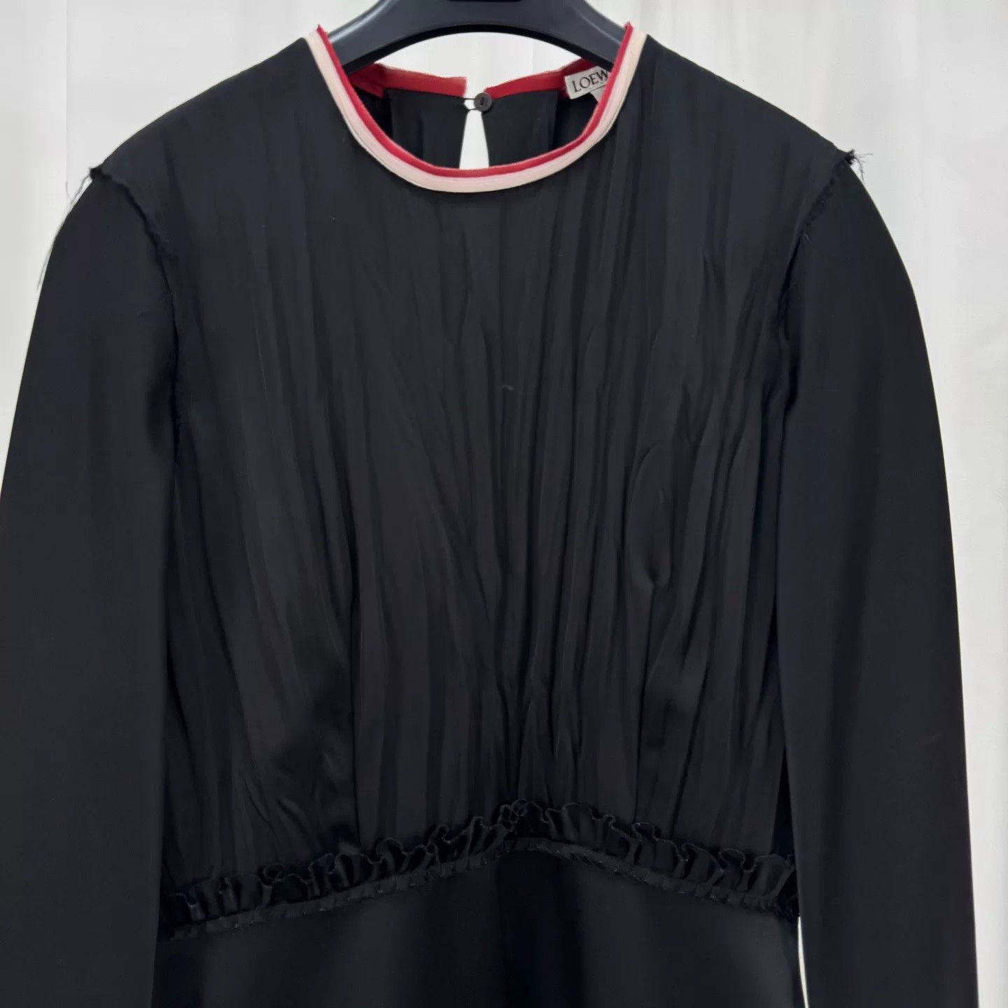Loewe Loewe Black Acetate Midi Dress Size 36 Size XS / US 0-2 / IT 36-38 - 4 Thumbnail