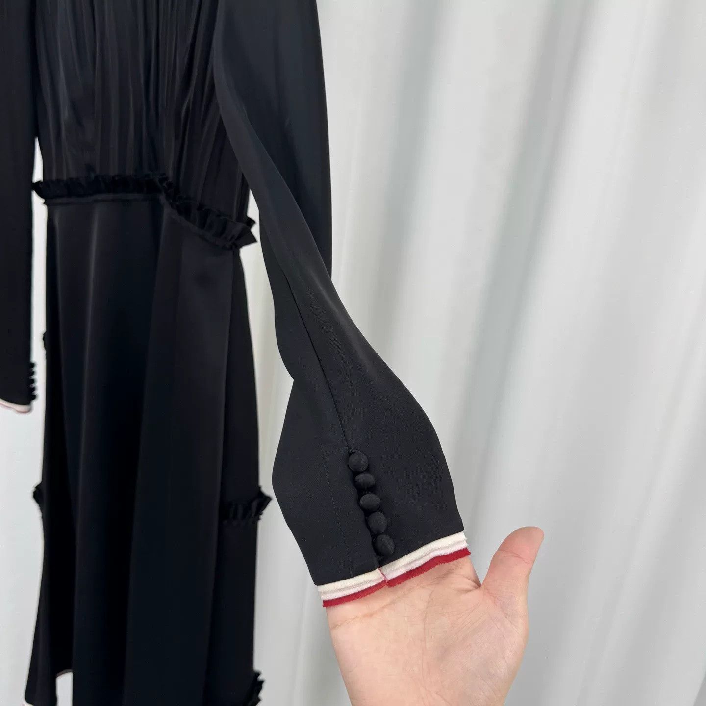 Loewe Loewe Black Acetate Midi Dress Size 36 Size XS / US 0-2 / IT 36-38 - 5 Thumbnail