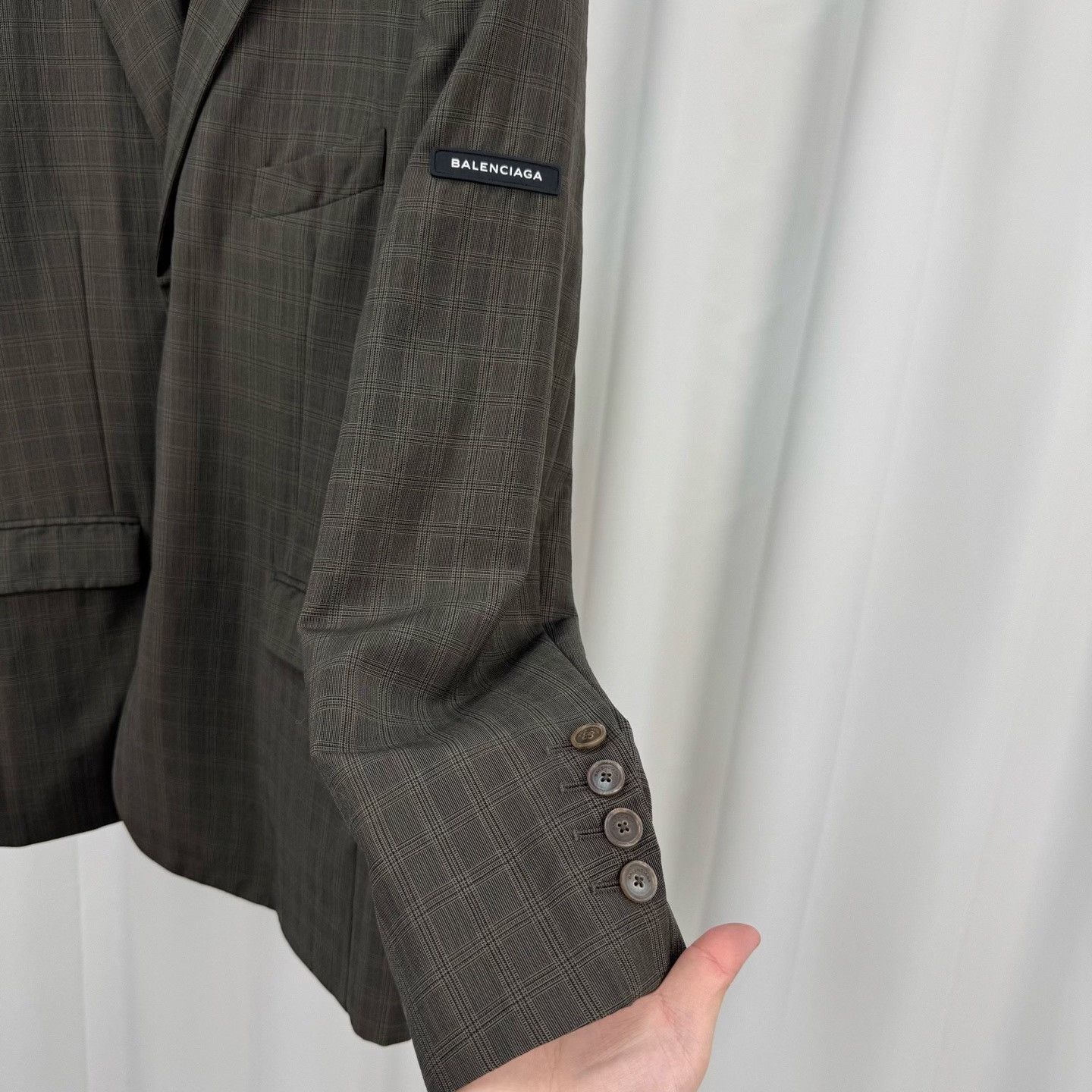 Balenciaga Balenciaga Plaid Blazer Size 46R Size 46R - 5 Thumbnail