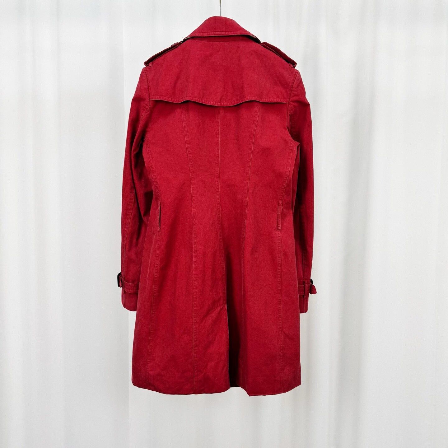 Burberry Burberry Red Trench Coat Size UK 6 Size XS / US 0-2 / IT 36-38 - 3 Thumbnail
