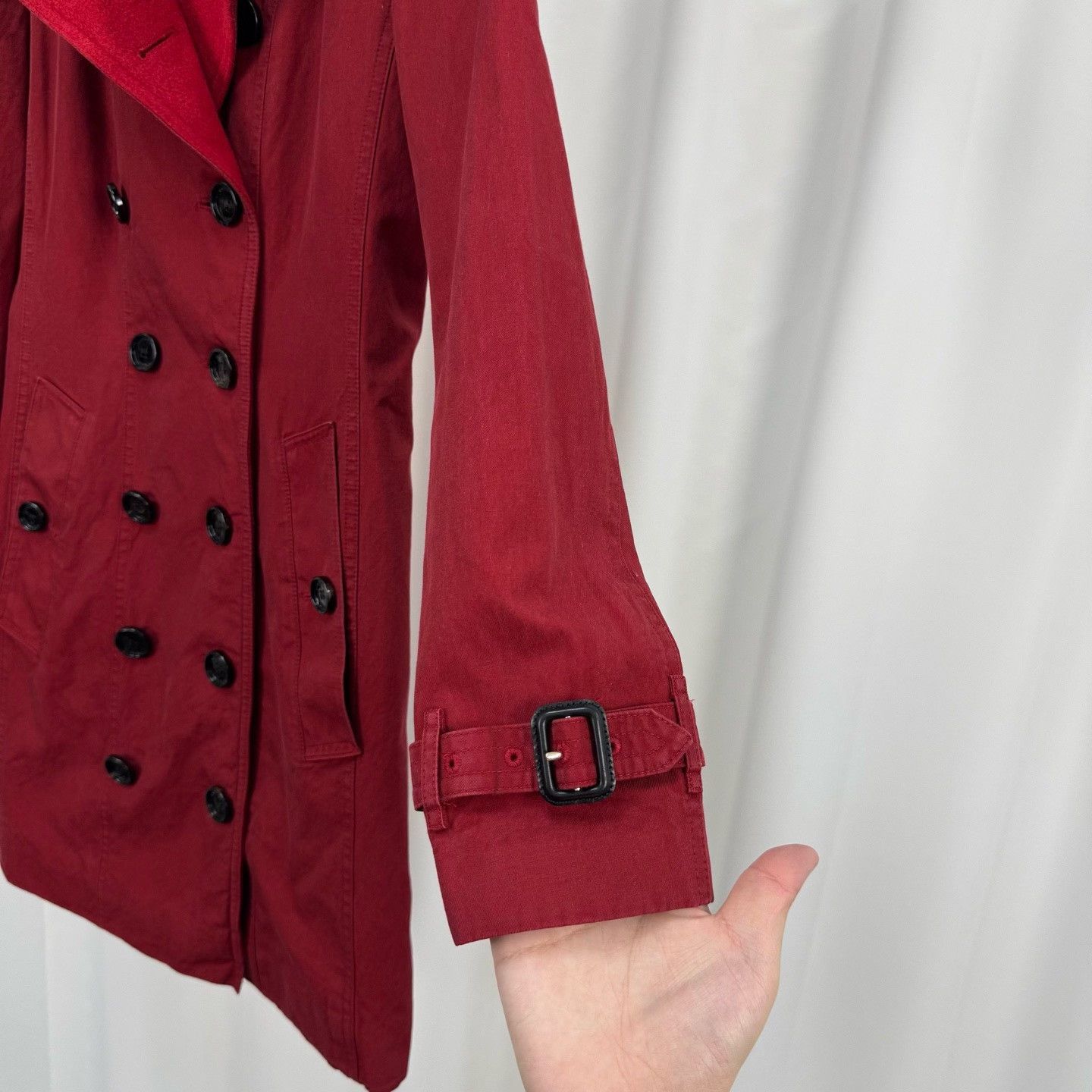 Burberry Burberry Red Trench Coat Size UK 6 Size XS / US 0-2 / IT 36-38 - 5 Thumbnail