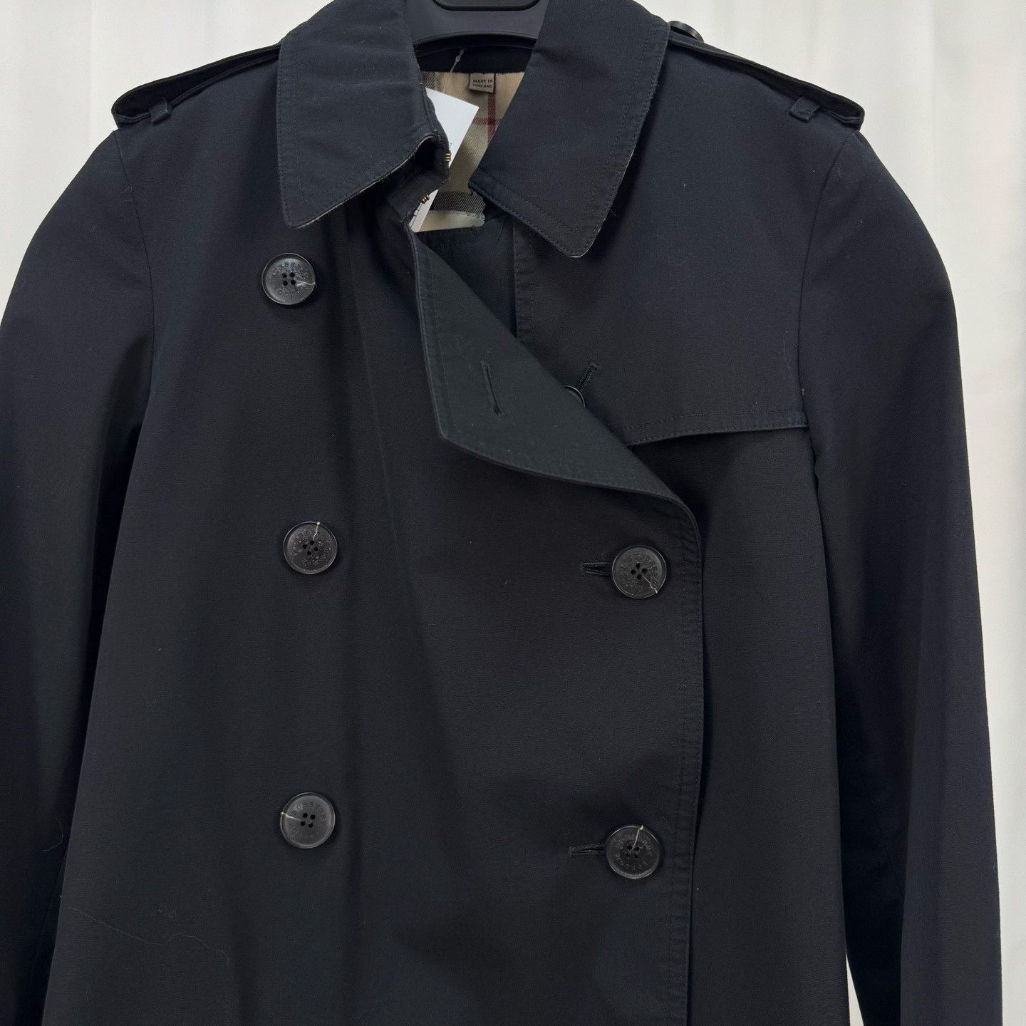 Burberry Burberry Black Trench Coat Size UK 4 Size XS / US 0-2 / IT 36-38 - 4 Thumbnail